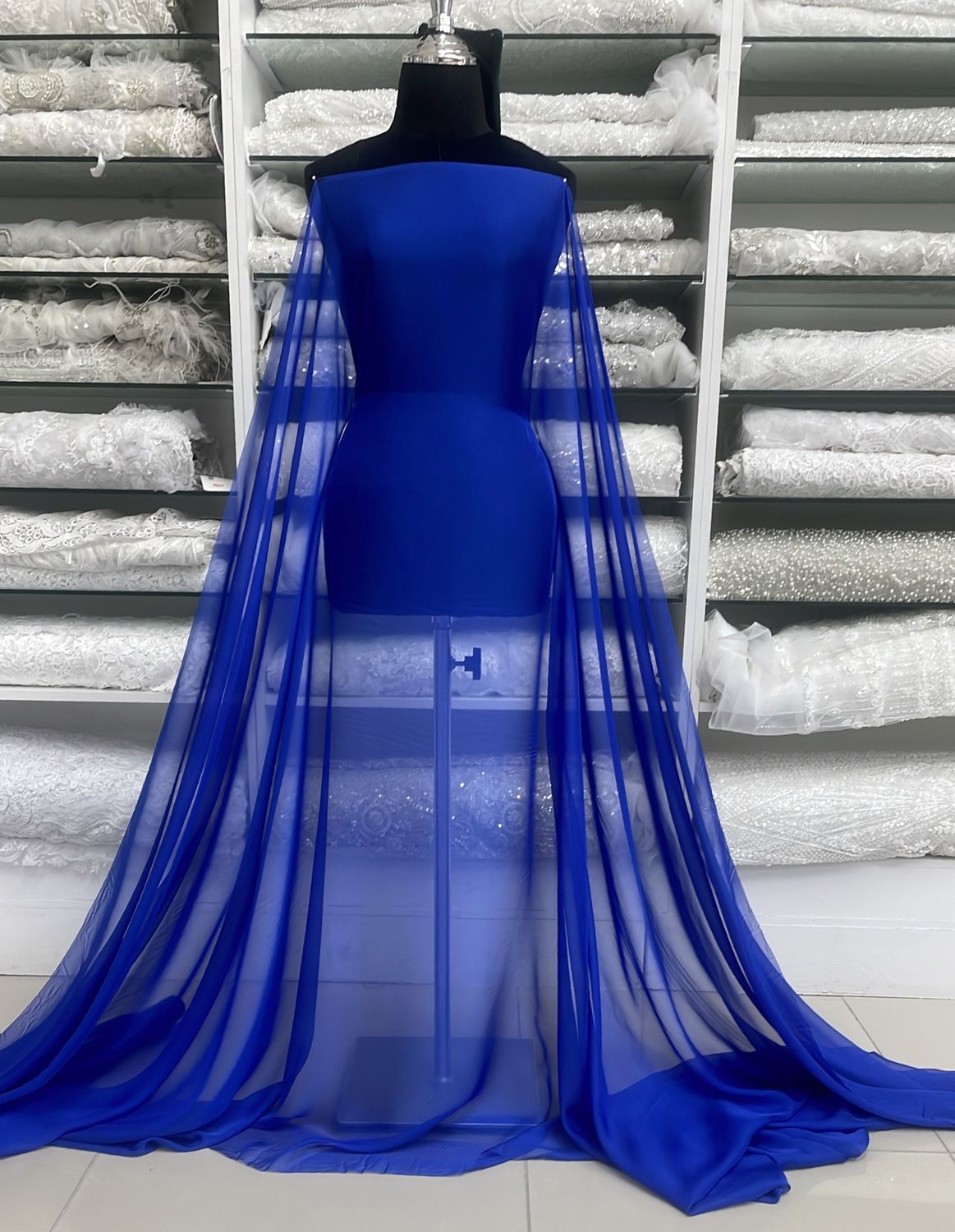 Chiffon [ 24202 ] Silky Chiffon 30D PlnDyed-150-28-Royal Blue per Meter