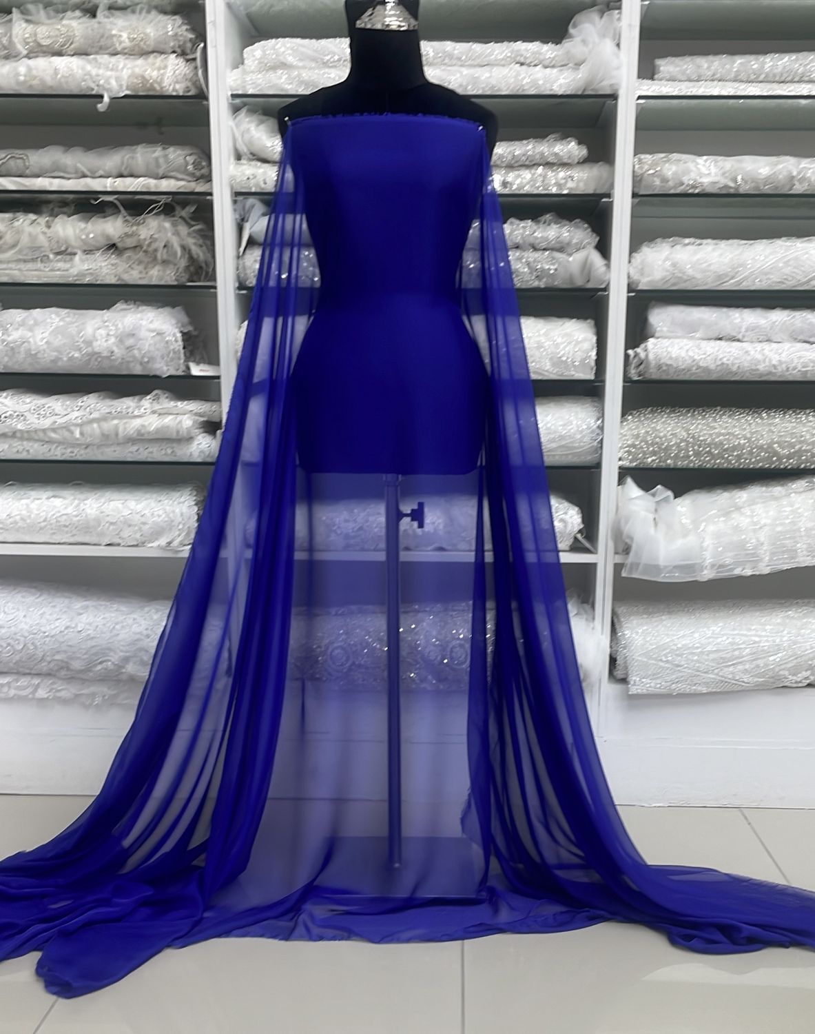 [ CHS-G13A-320-84 ] CHIFFON SILKY 150CM -VIOLET per Meter
