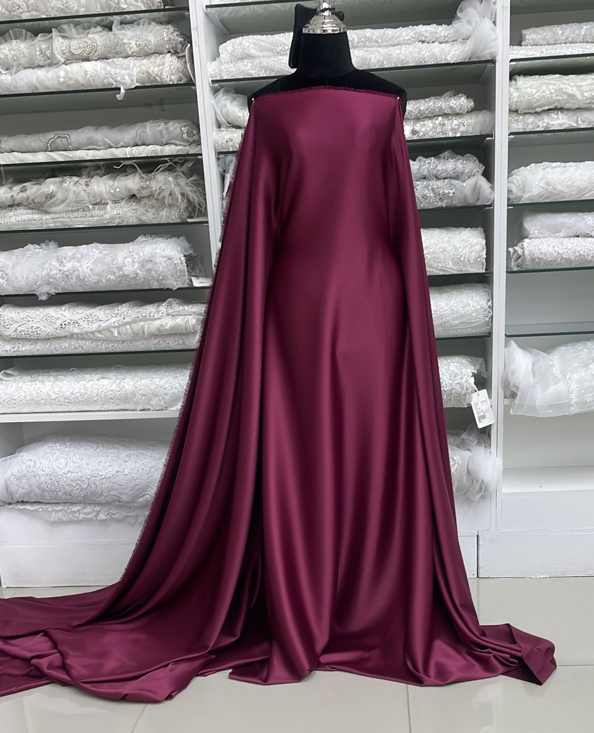 Satin Milano-per m-150-F36-Wine