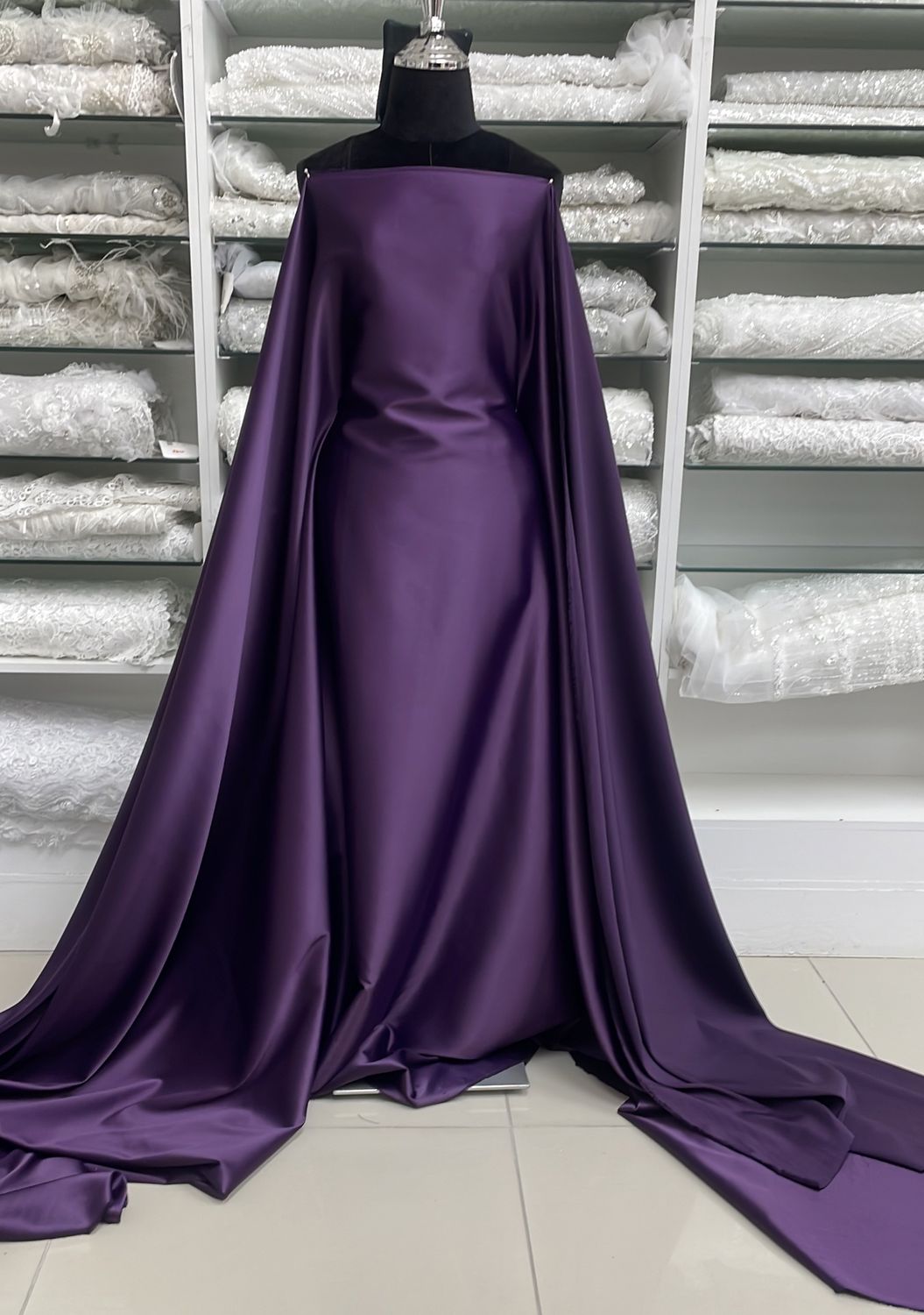 Satin Milano-per m-150-F9-Grape