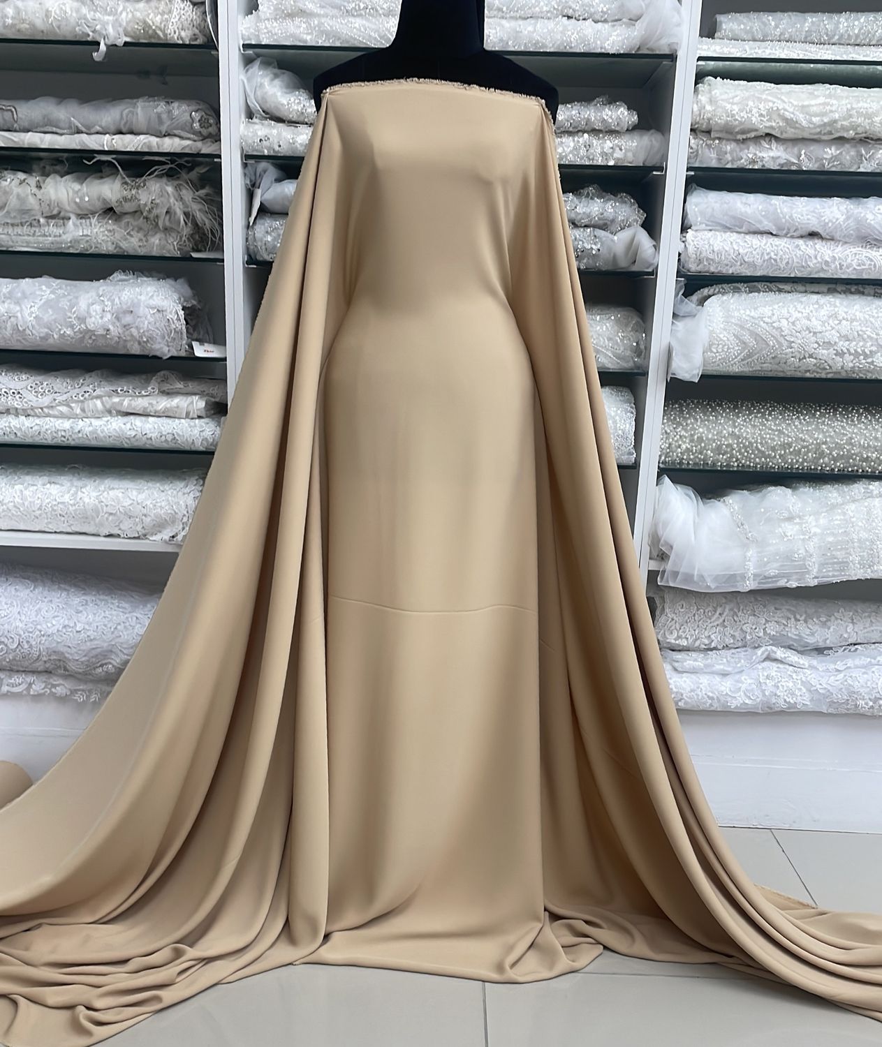 [ 14945 ] Crepe Victoria/150cm/5g/BEIGE per Meter