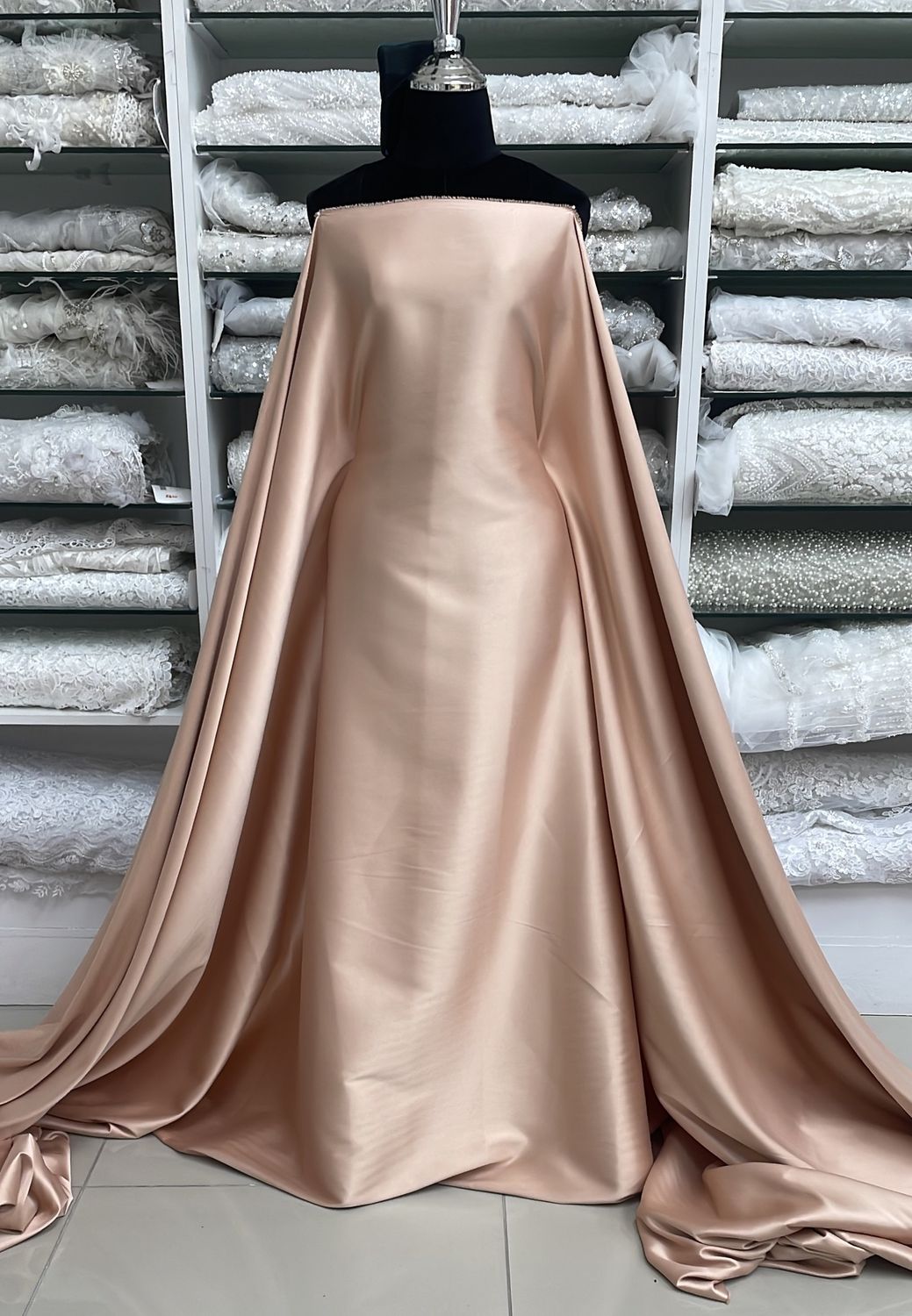 Satin Milano-per m-150-F44-Light Salmon