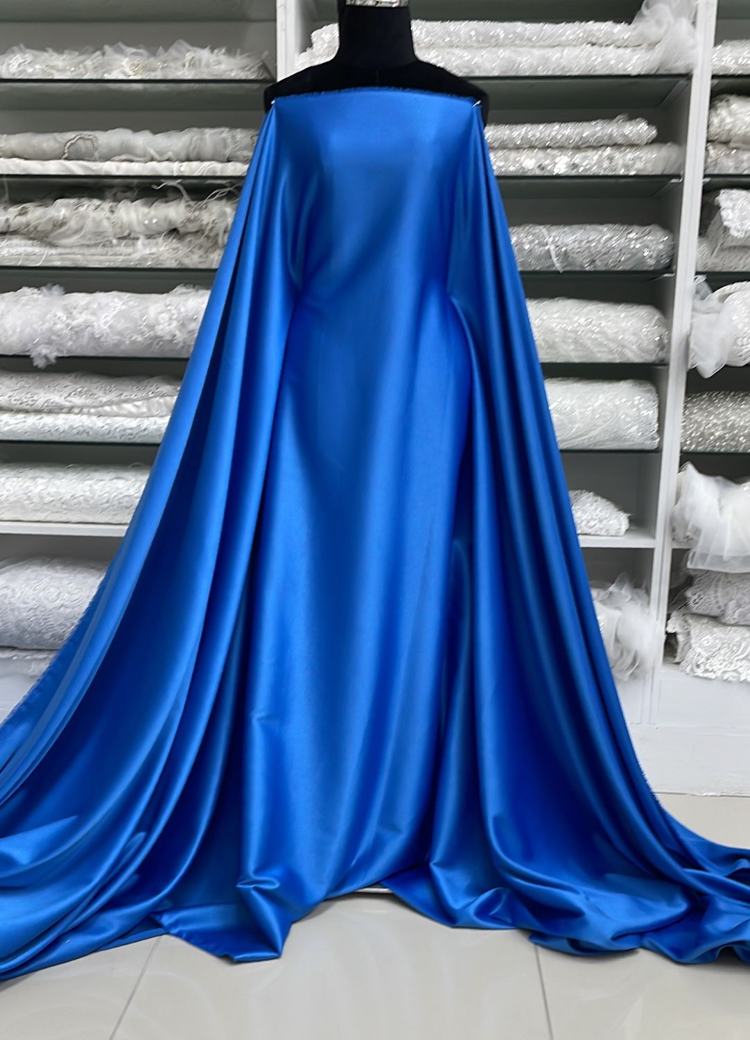 Satin Milano-per m-150-F2-Diva Blue