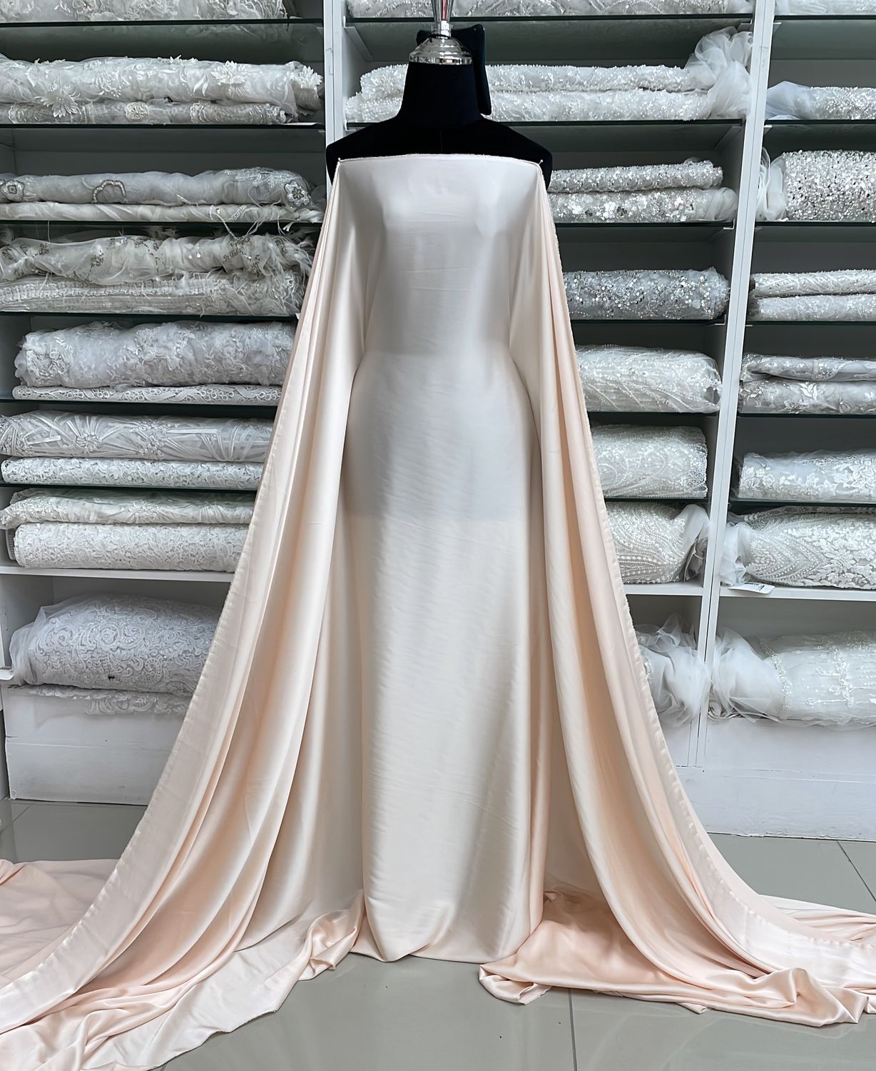 [ 24647 ] Armani Satin-150-17-Pearl Blush per Meter