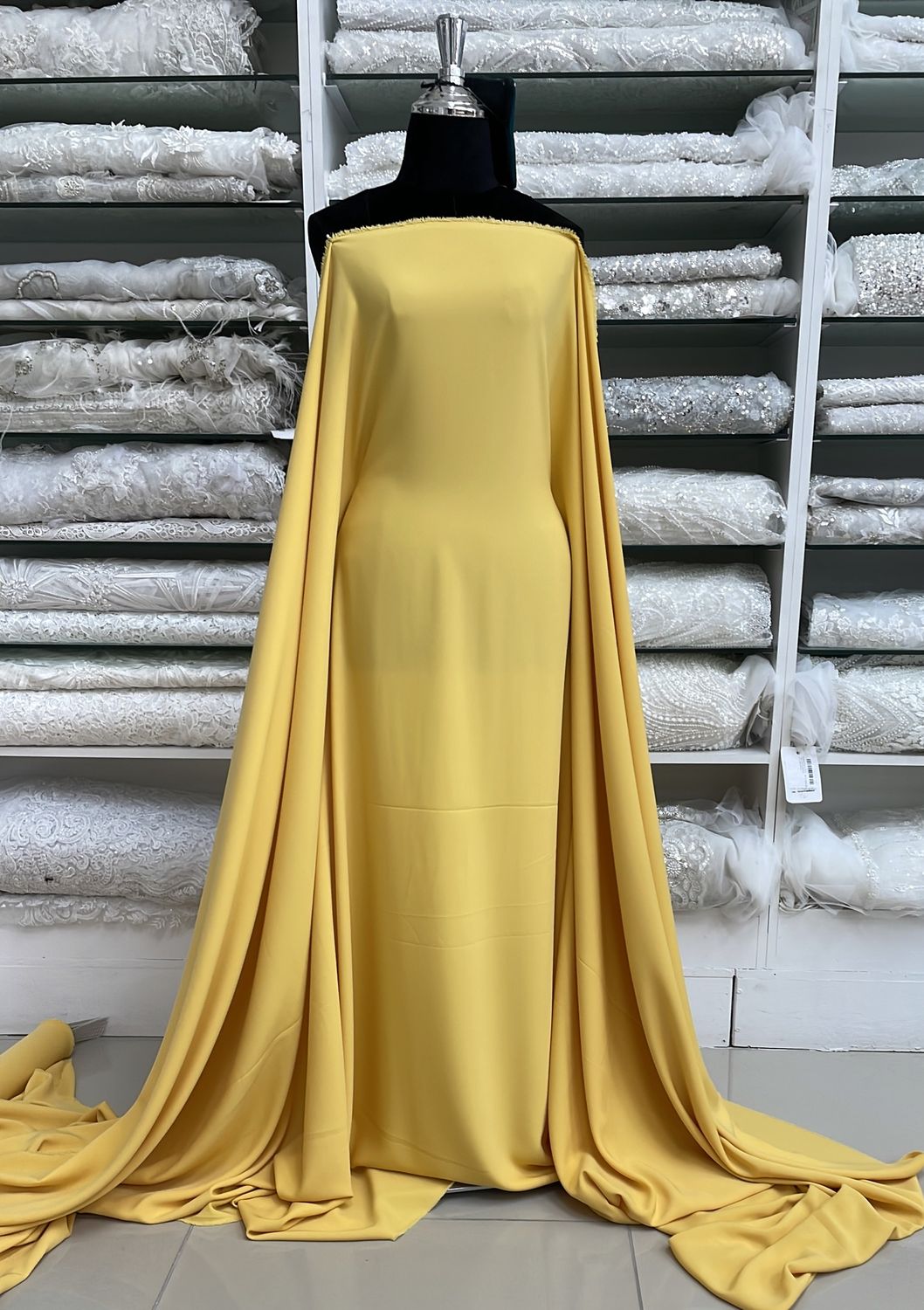 [ 15197 ] Crepe Victoria/150cm/5g/Mustard per Meter