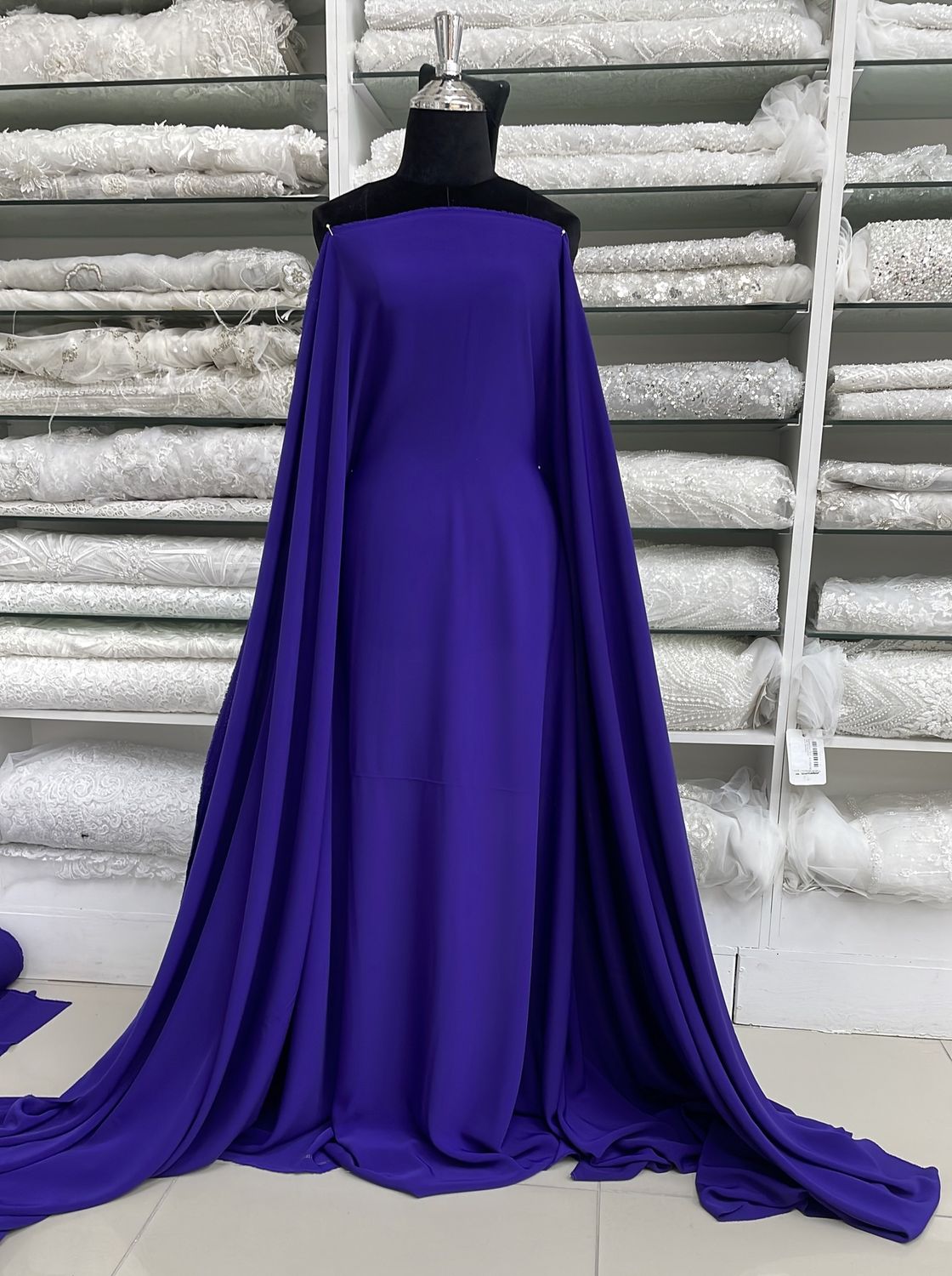 [ 14944 ] Crepe Victoria/150cm/5g/PURPLE/VIOLET per Meter