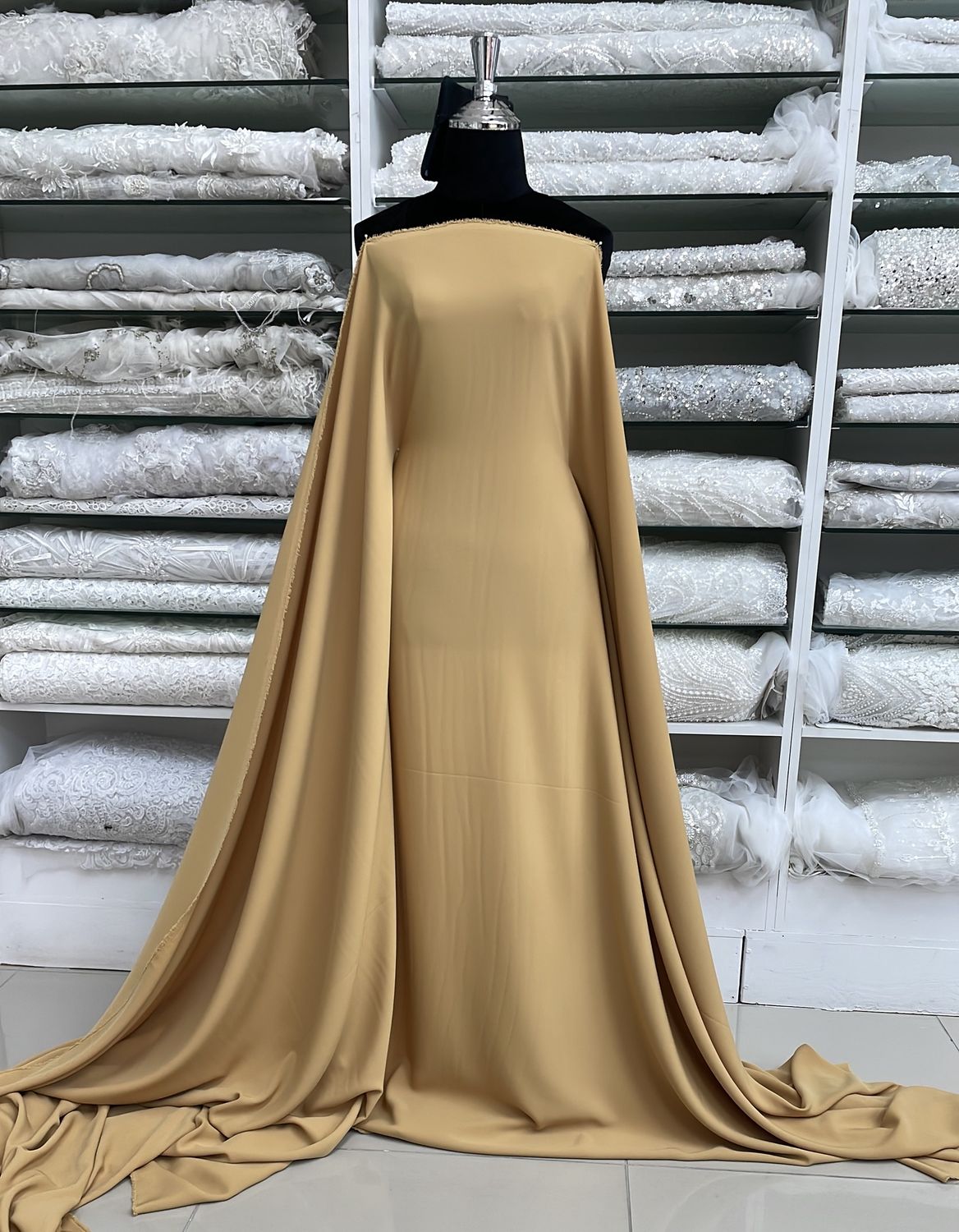 [ 15213 ] Crepe Victoria/150cm/5g/Gold per Meter