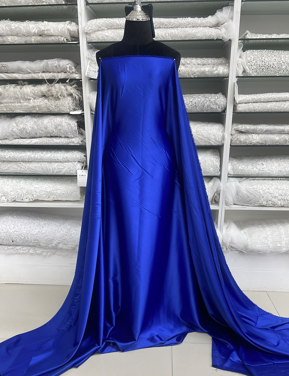 [ 24692 ] MILANO Satin Stretch-Lux-RU-150-23-Royal Blue per Meter