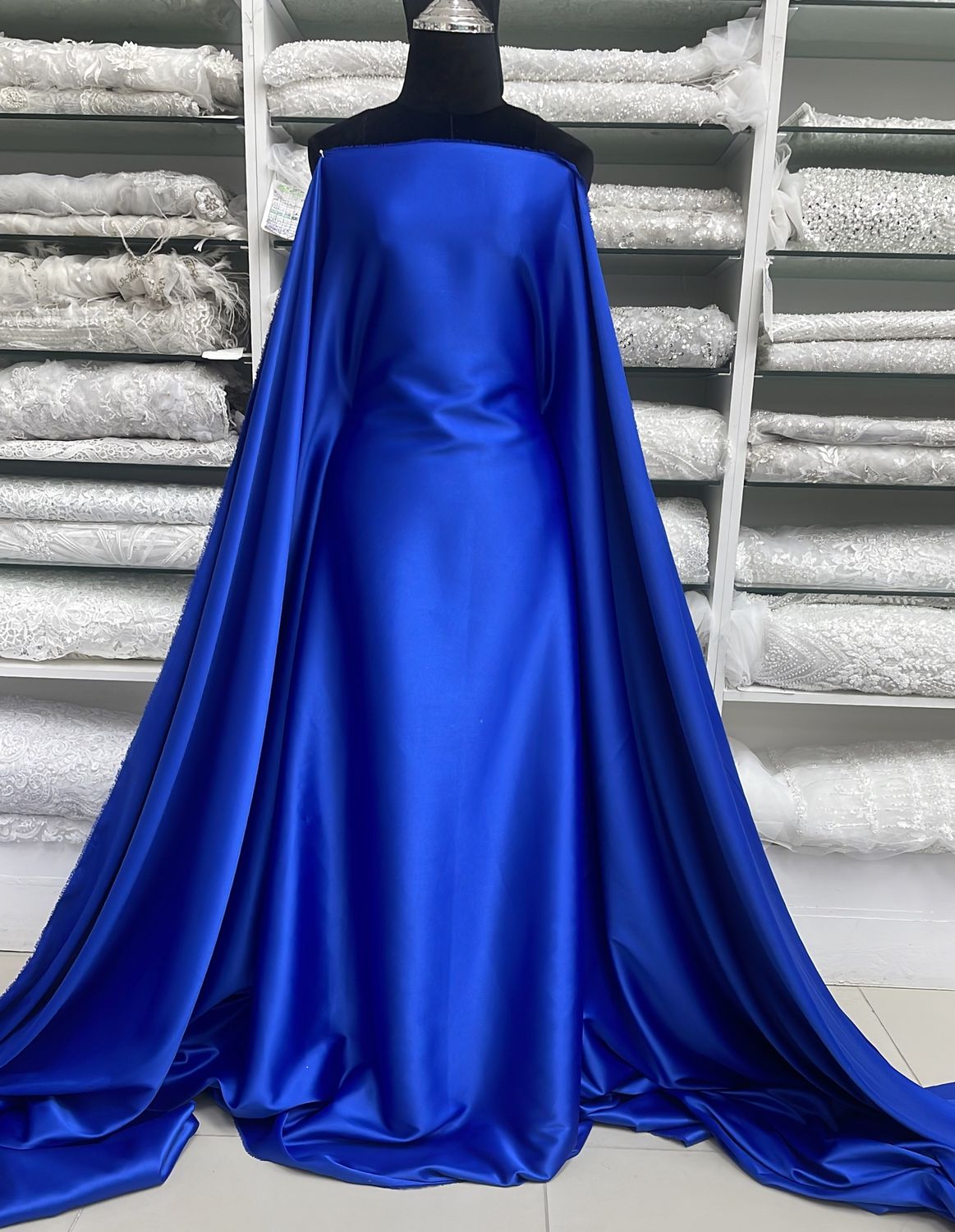 Satin Milano-per m-150-F29-Royal Blue