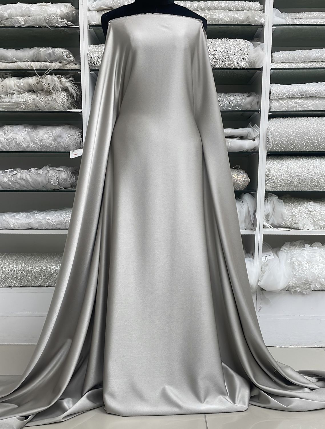 Crepe [ 18829 ] Crepe Crispy Plain Dyed/150cm/5g/MOCCA Col 2 - per Meter