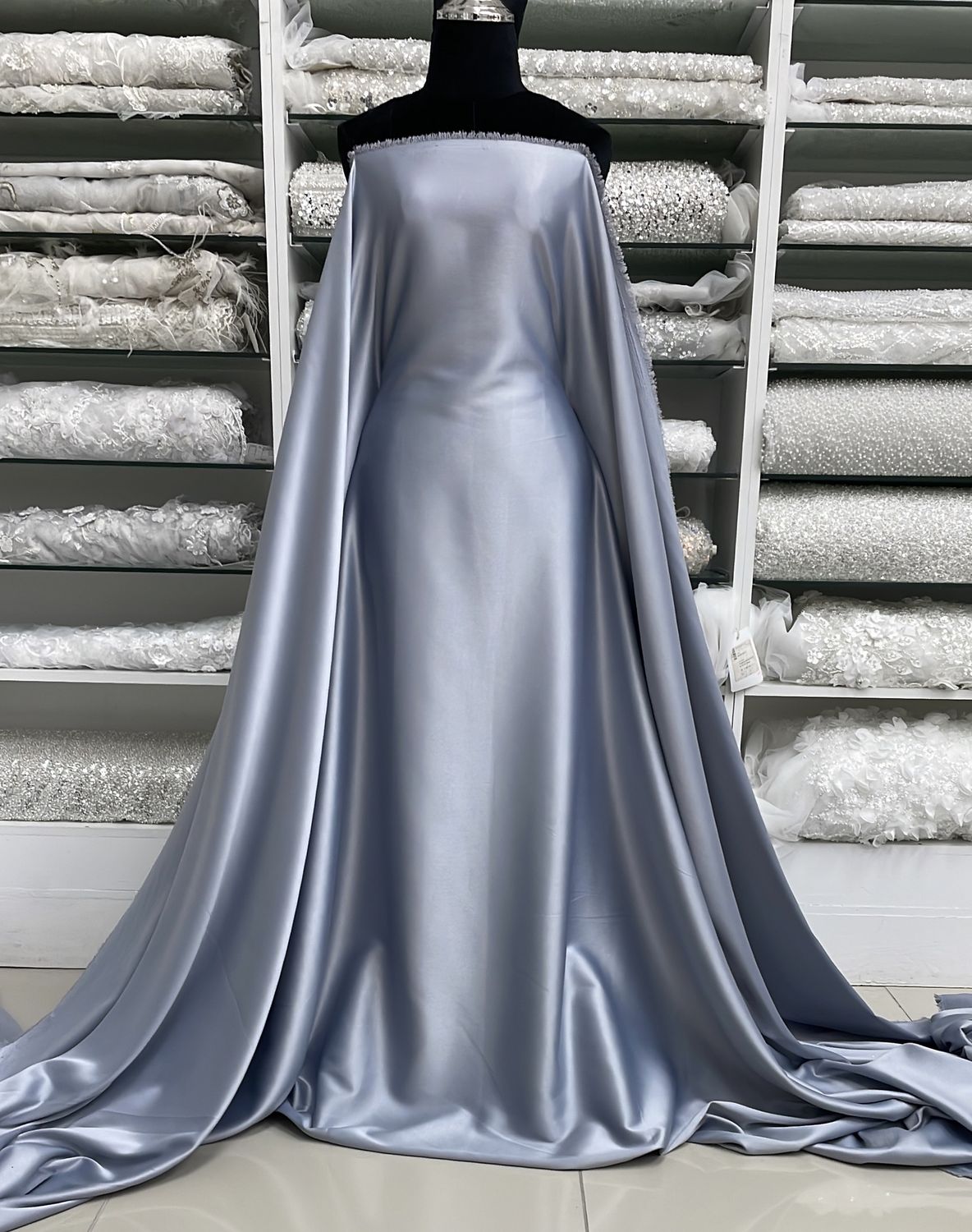 Satin Milano-per m-150-F39-Light Grey