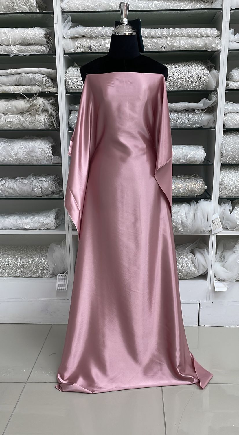 [ 23815 ] Satin Zara NonStr-150-Dusty Pink-DP per Meter