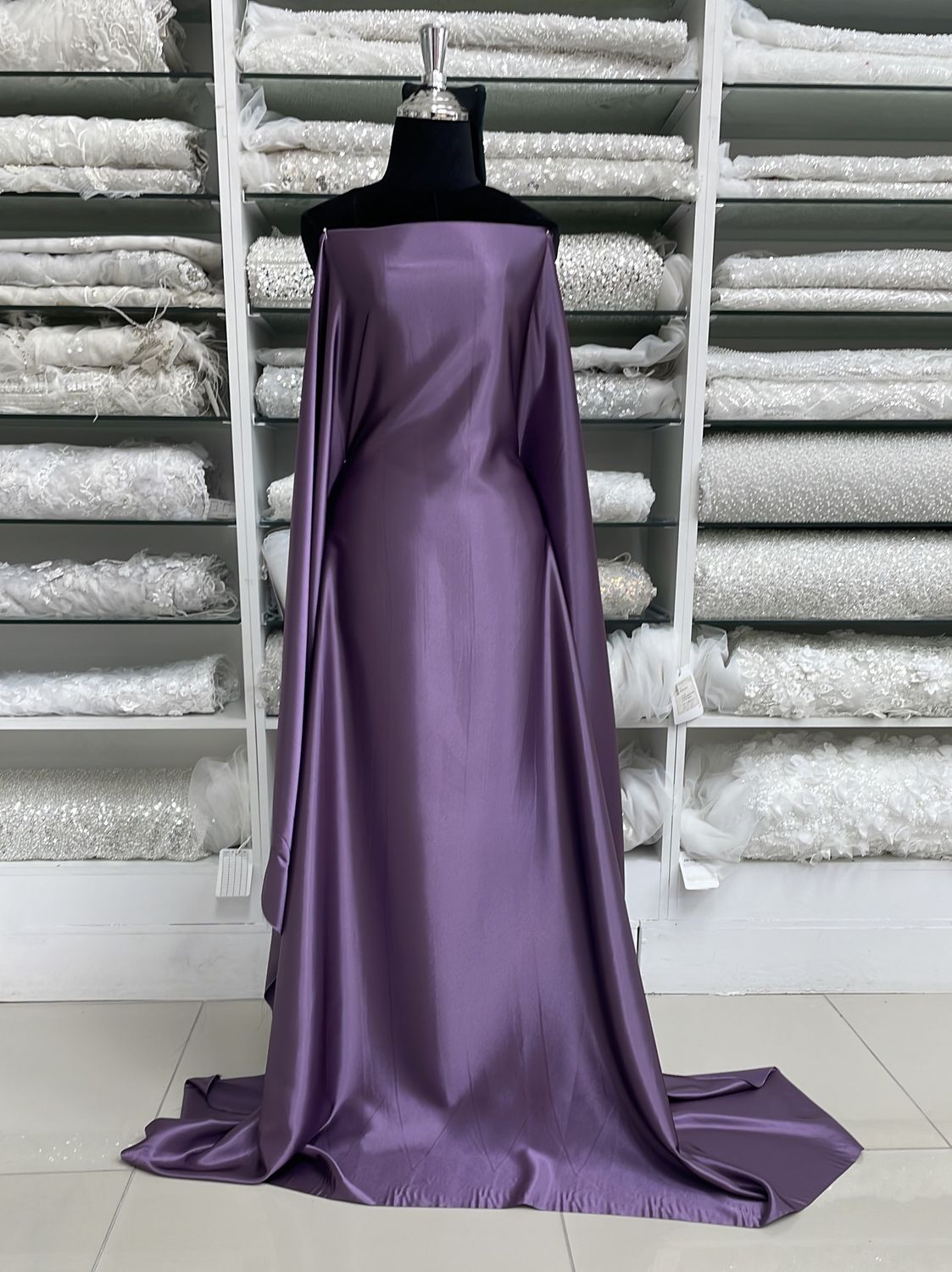 [ 23676 ] Satin Zara NonStr-150-Grape Ade-GA per Meter