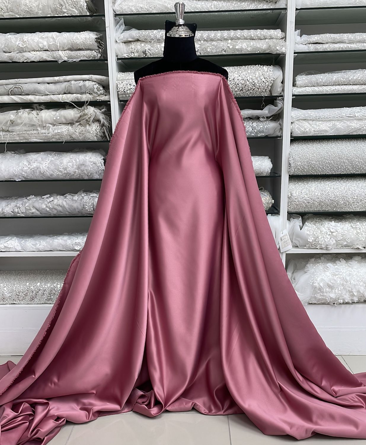 [ 23635 ] Duchess Satin No Str-150-Pink-64 per Meter