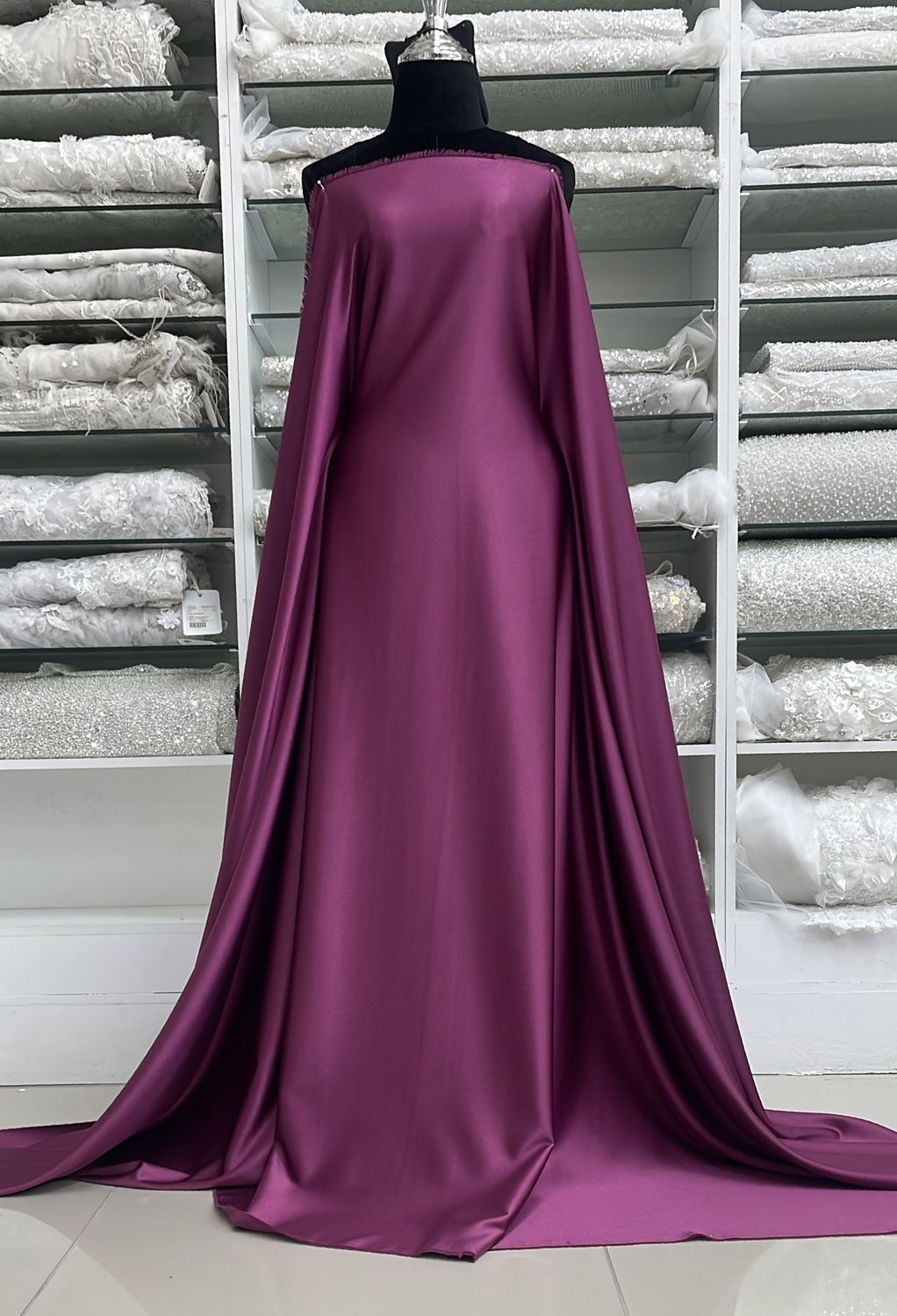 [ 19616 ] Crepe Crispy Plain Dyed/150cm/5g/FANDANGO Col 43 - per Meter