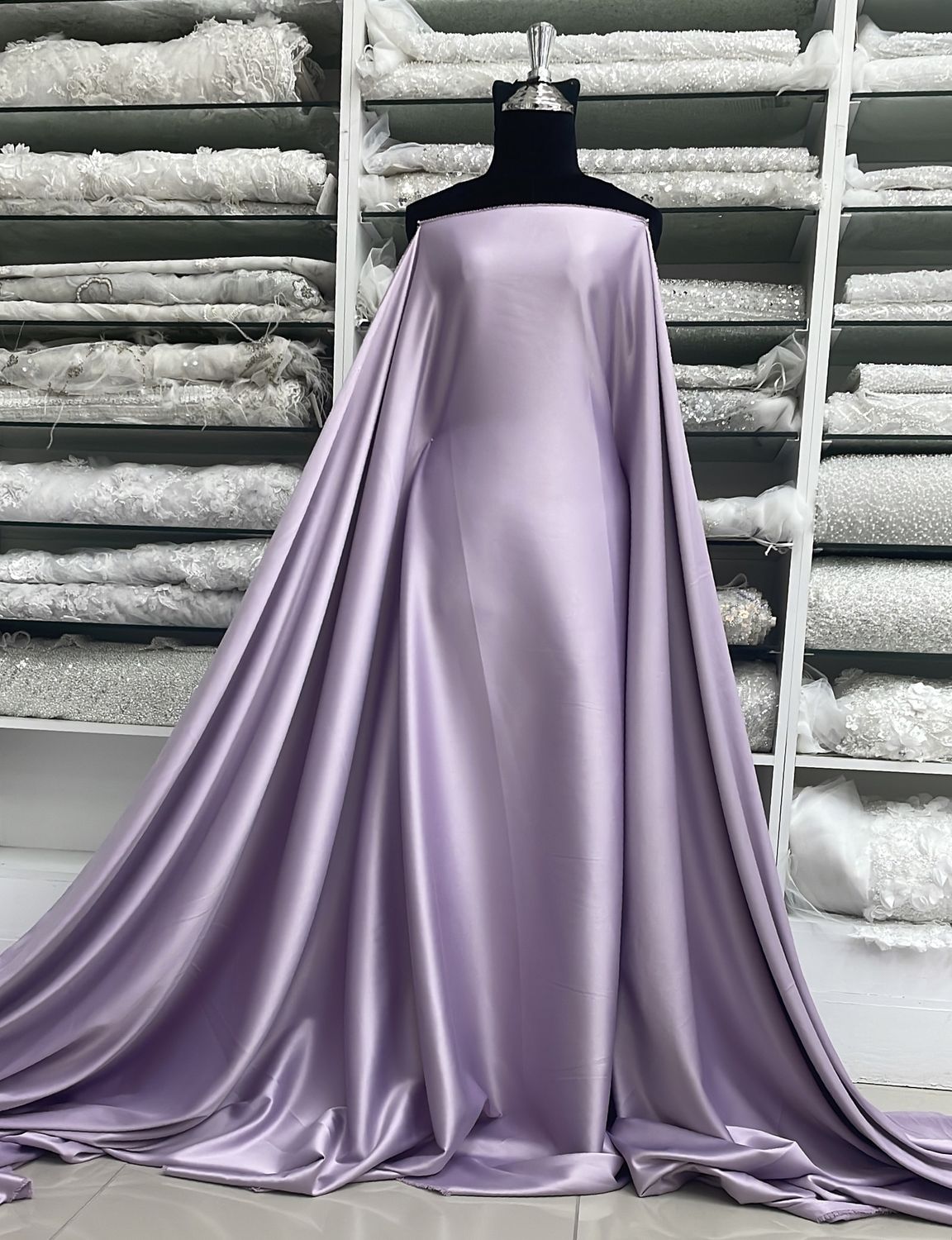 Satin Milano-per m-150-F3-Lavender