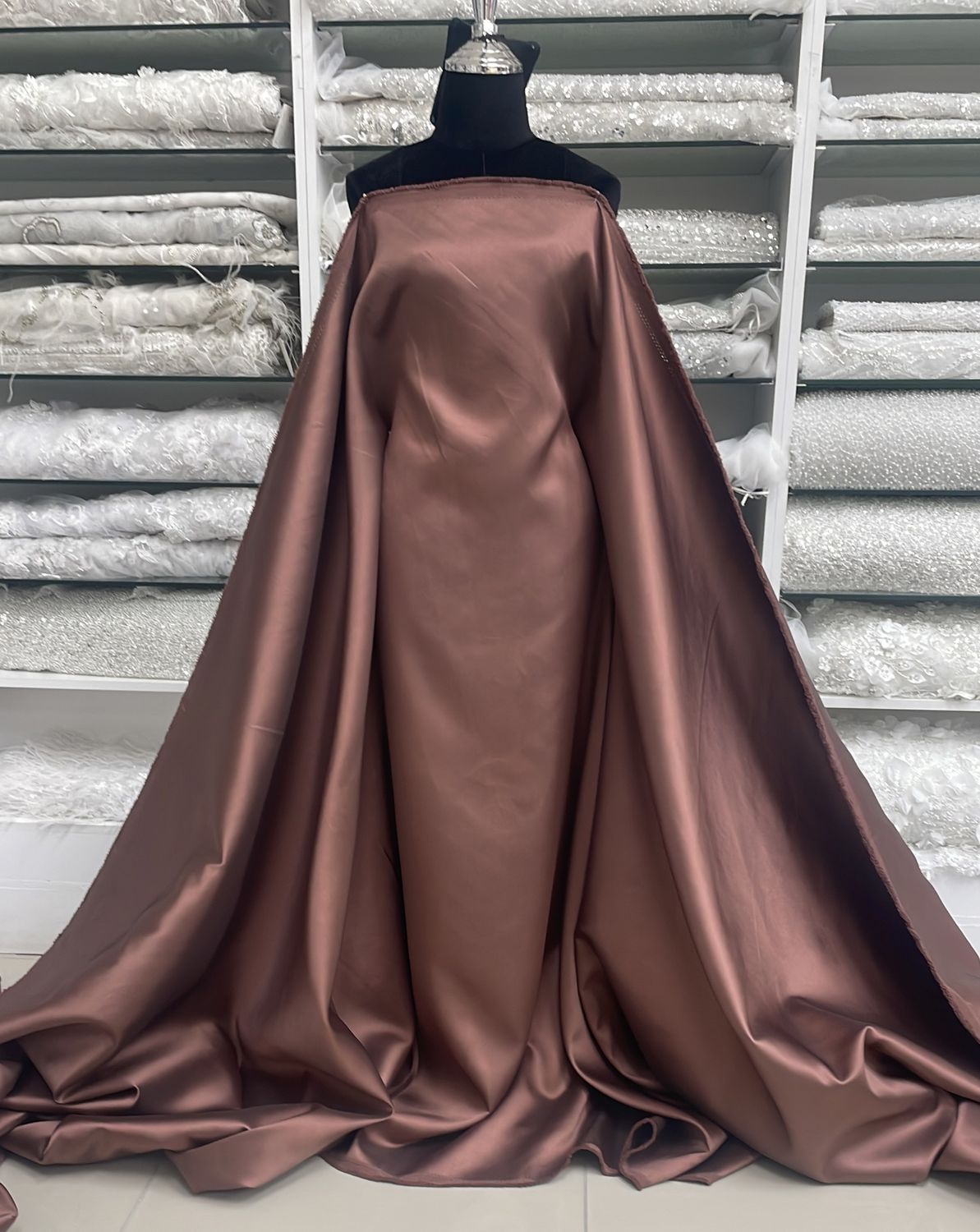 [ 21797 ] Satin Mikado Plain Dyed/150/5g/SAND per Meter