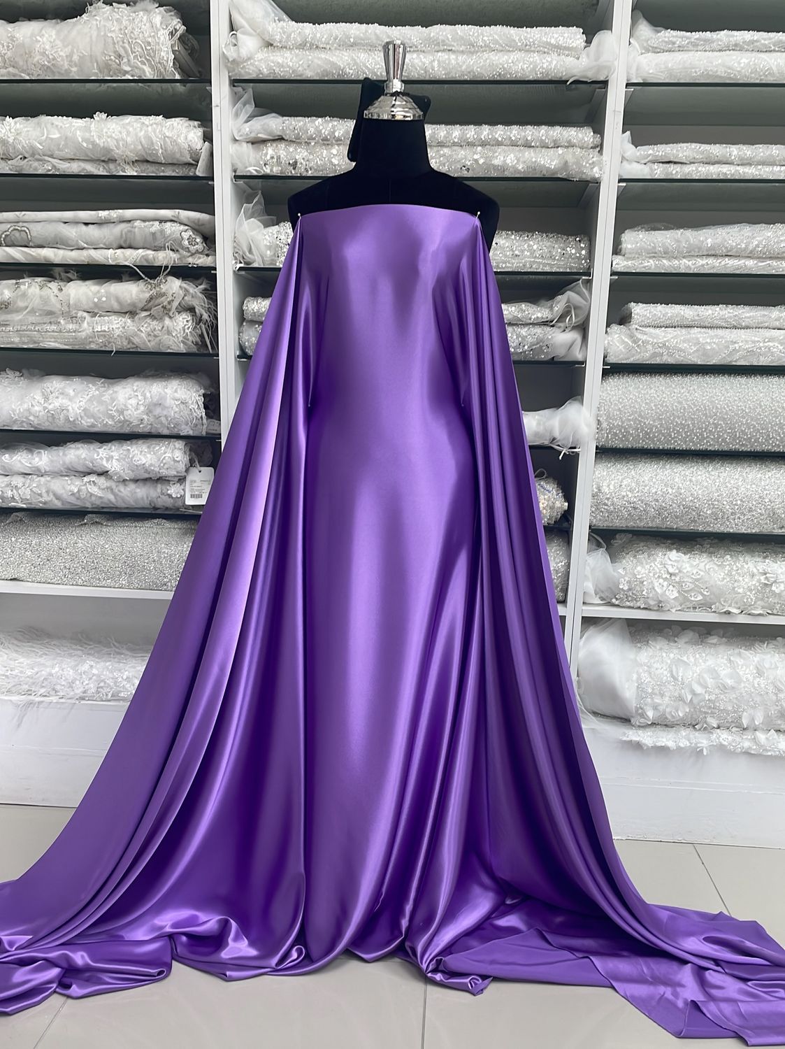 [ ZS-MS-2546-54 ] SatinZara150cm-LAVENDER per Meter