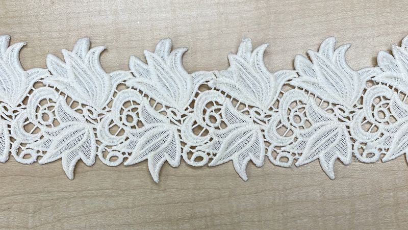 [ 15544 ] Lace Cotton Braid/10cm/5g/CREAM per Meter