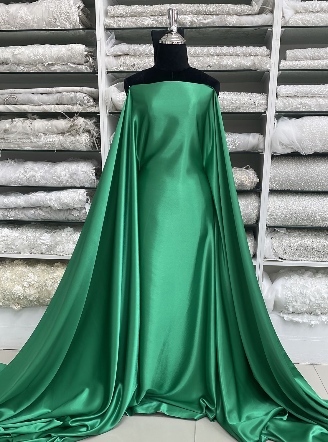 [ 19776 ] Satin Non Stretch Plain Dyed/150/5g/JEWEL per Meter