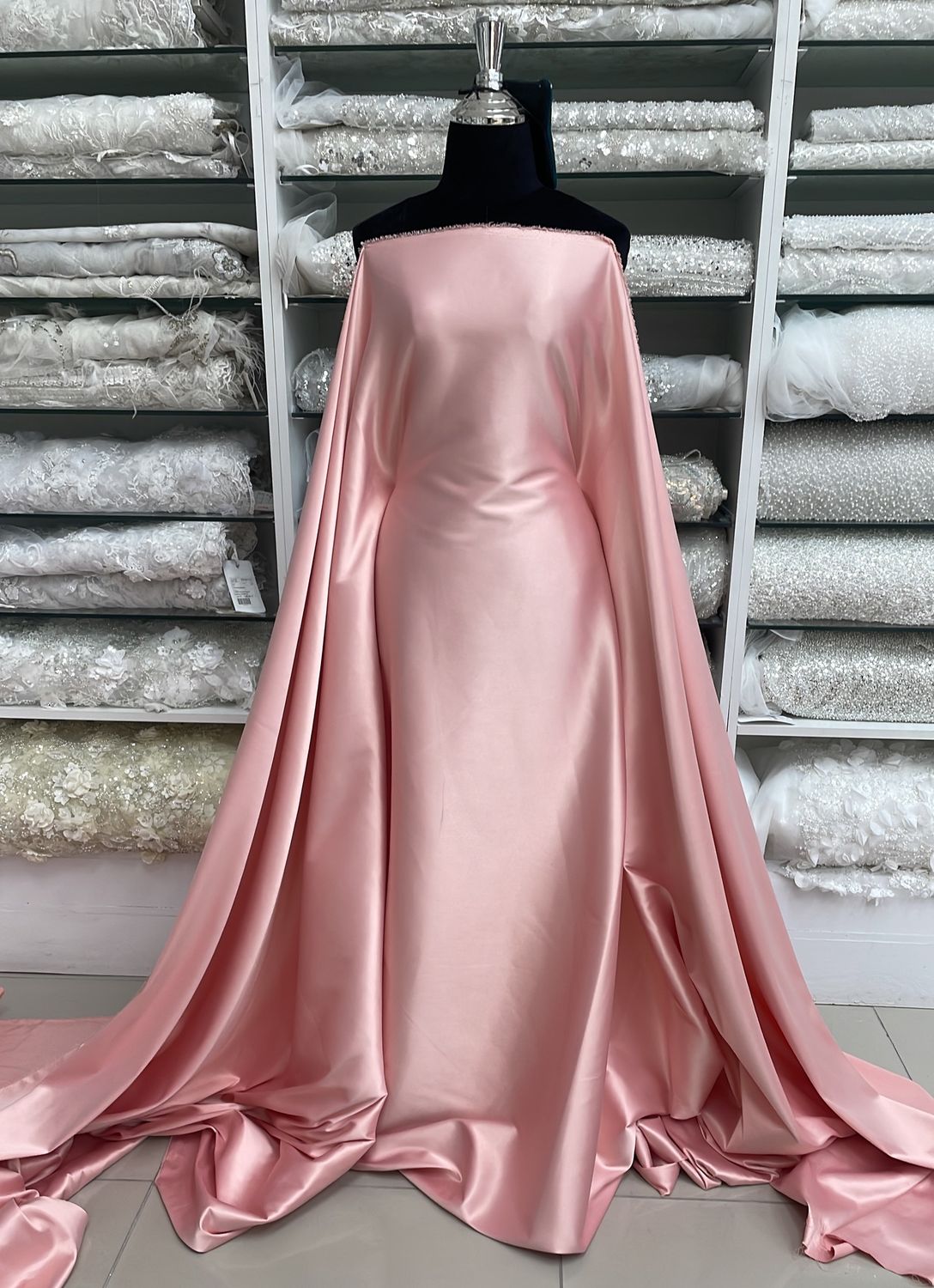 [ 25210 ] MILANO Satin Stretch-Lux-150cm-118-PINK per Meter