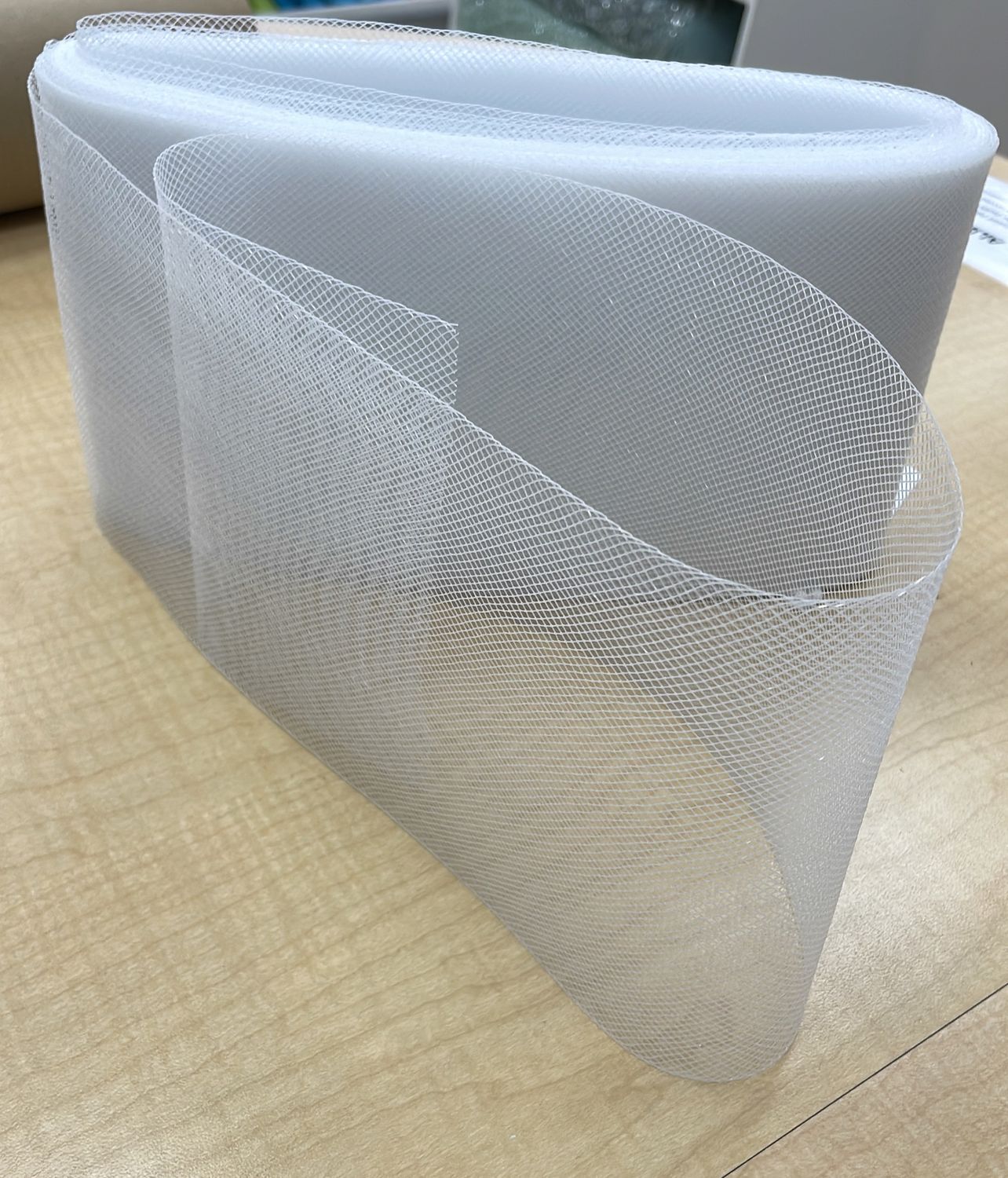[ 18719 ] Crinoline/15cm/5g/WHITE per Meter