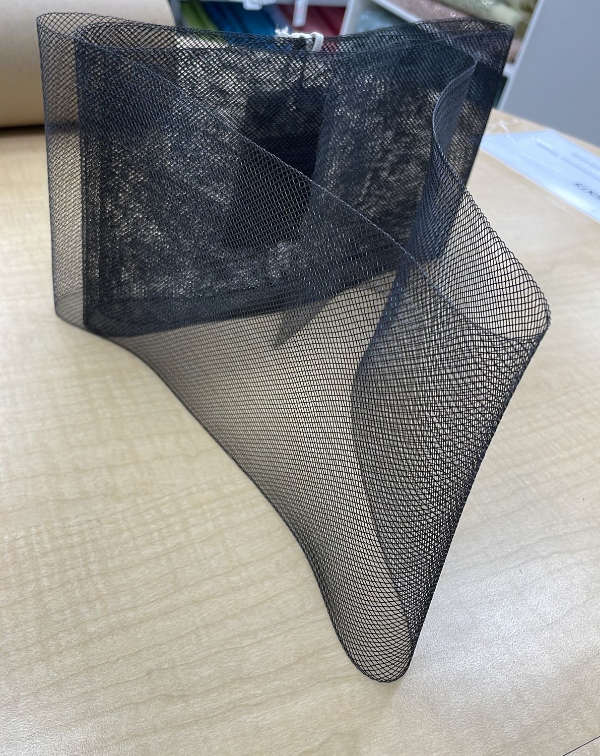 [ 18721 ] Crinoline/15cm/5g/BLACK per Meter
