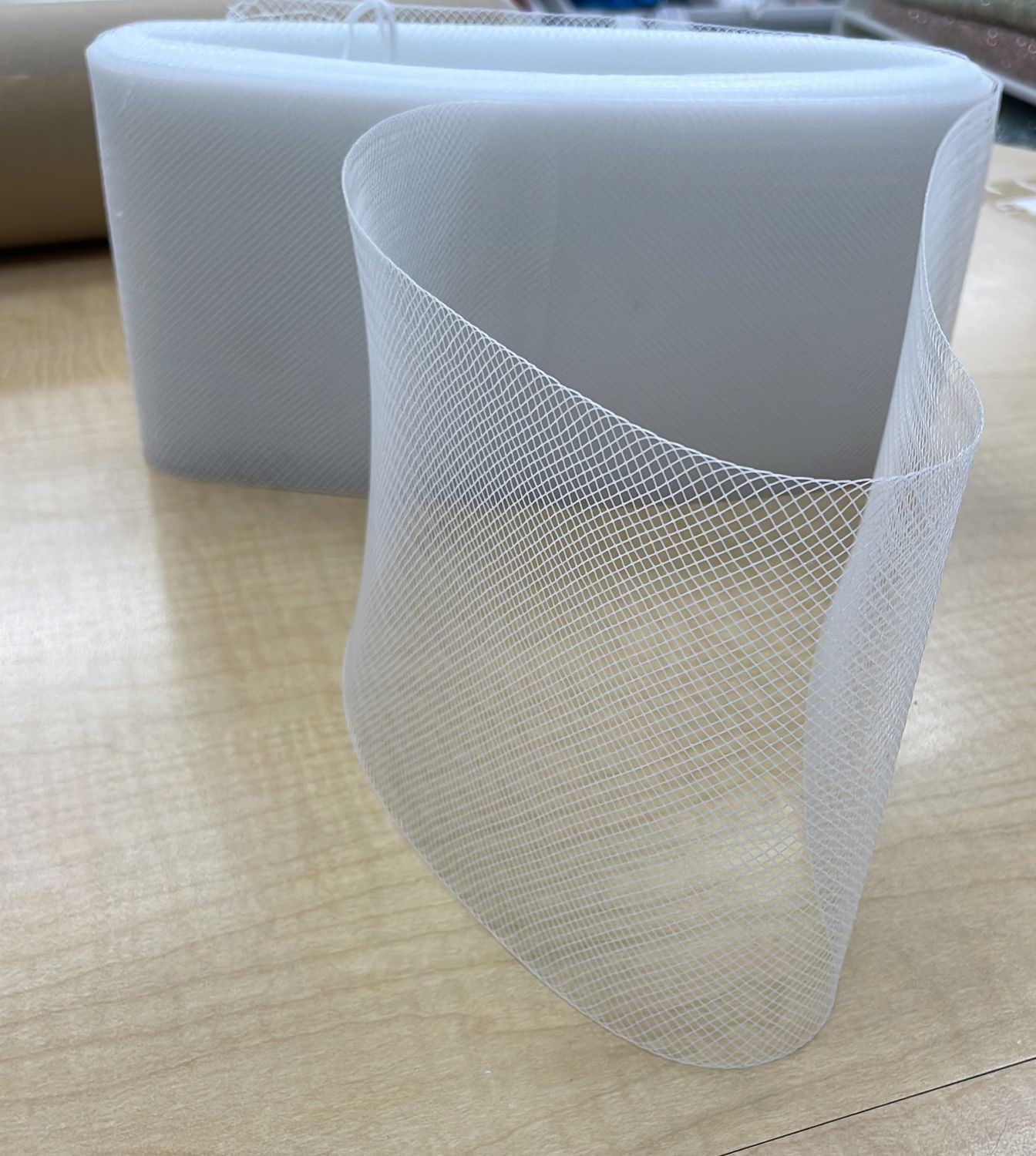 [ 18716 ] Crinoline/12.5cm/5g/WHITE per Meter