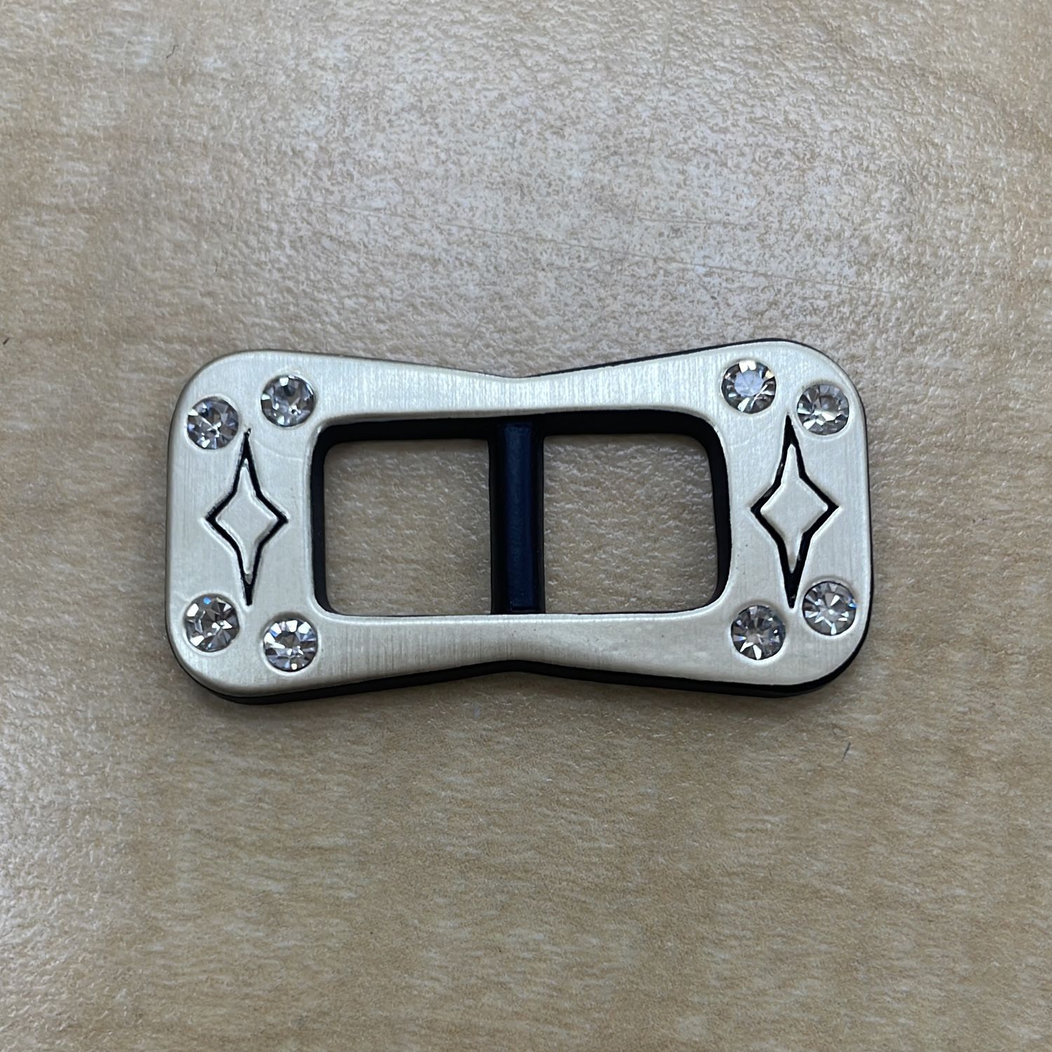 [ BUC-ASA-PB01 ] Buckle 3cm Black Silver per Each
