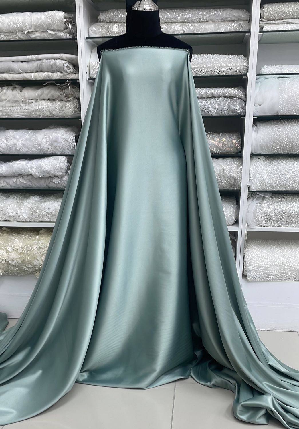 Satin Milano-per m-150-F31-Sage