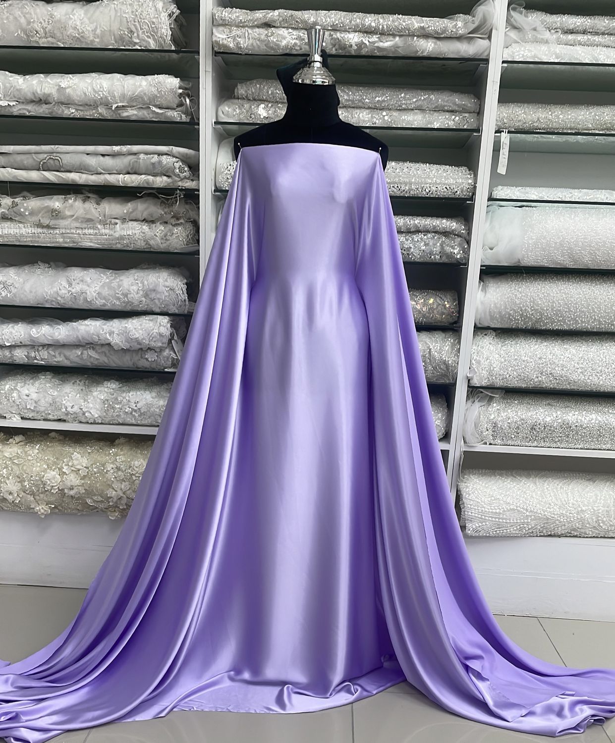 [ SS-UF-SSC4-20 ] Satin Silky 148w Lilac per Meter