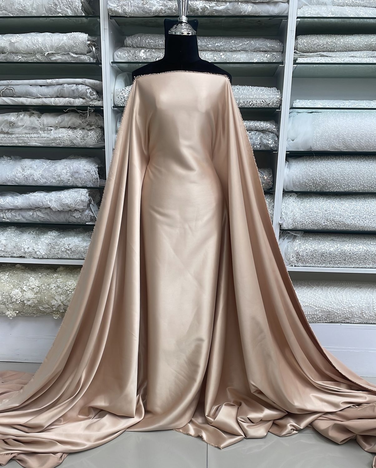 Satin Milano-per m-150-F37-Peach Melba