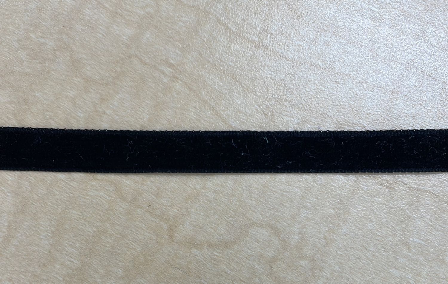 [ 21825 ] Velvet Ribbon/1,0/5g/Black per Meter