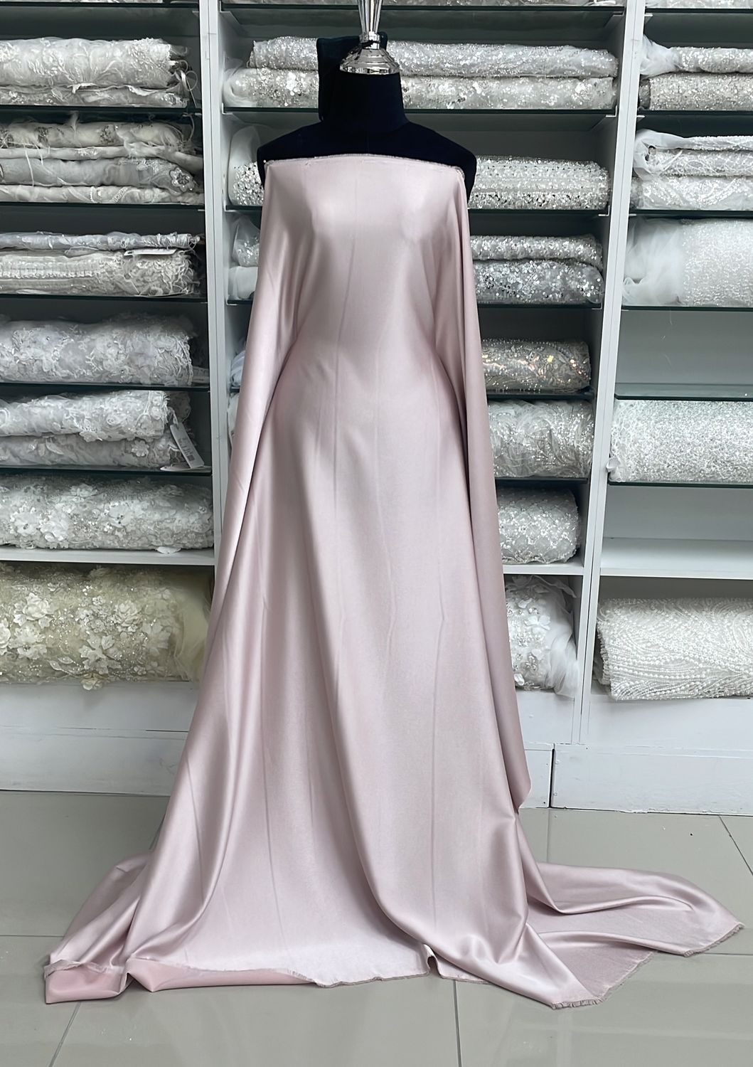 Crepe [ 17820 ] Crepe Crispy Plain Dyed/150cm/5g/LAVENDER BLUSH Col 20 - per Meter