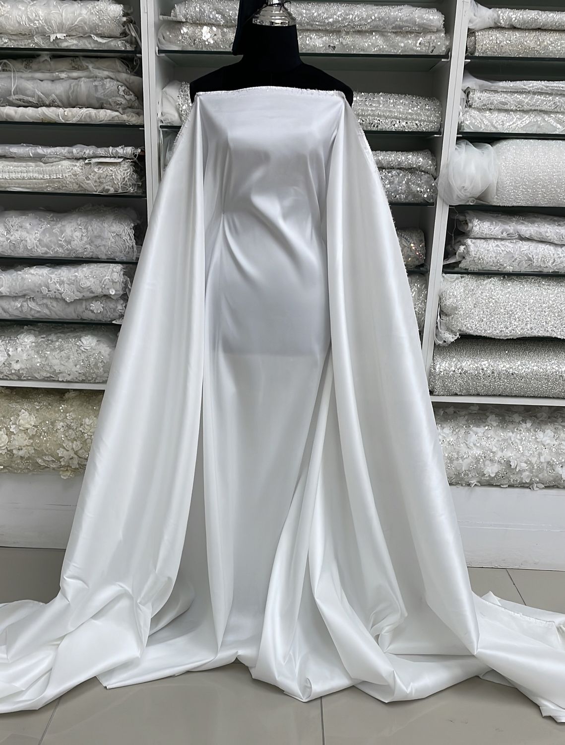 Wedding Dress Fabric [ 00000073 ] Taffeta Bridal Heavy/150cm/5g/IVORY-RI1 per Meter