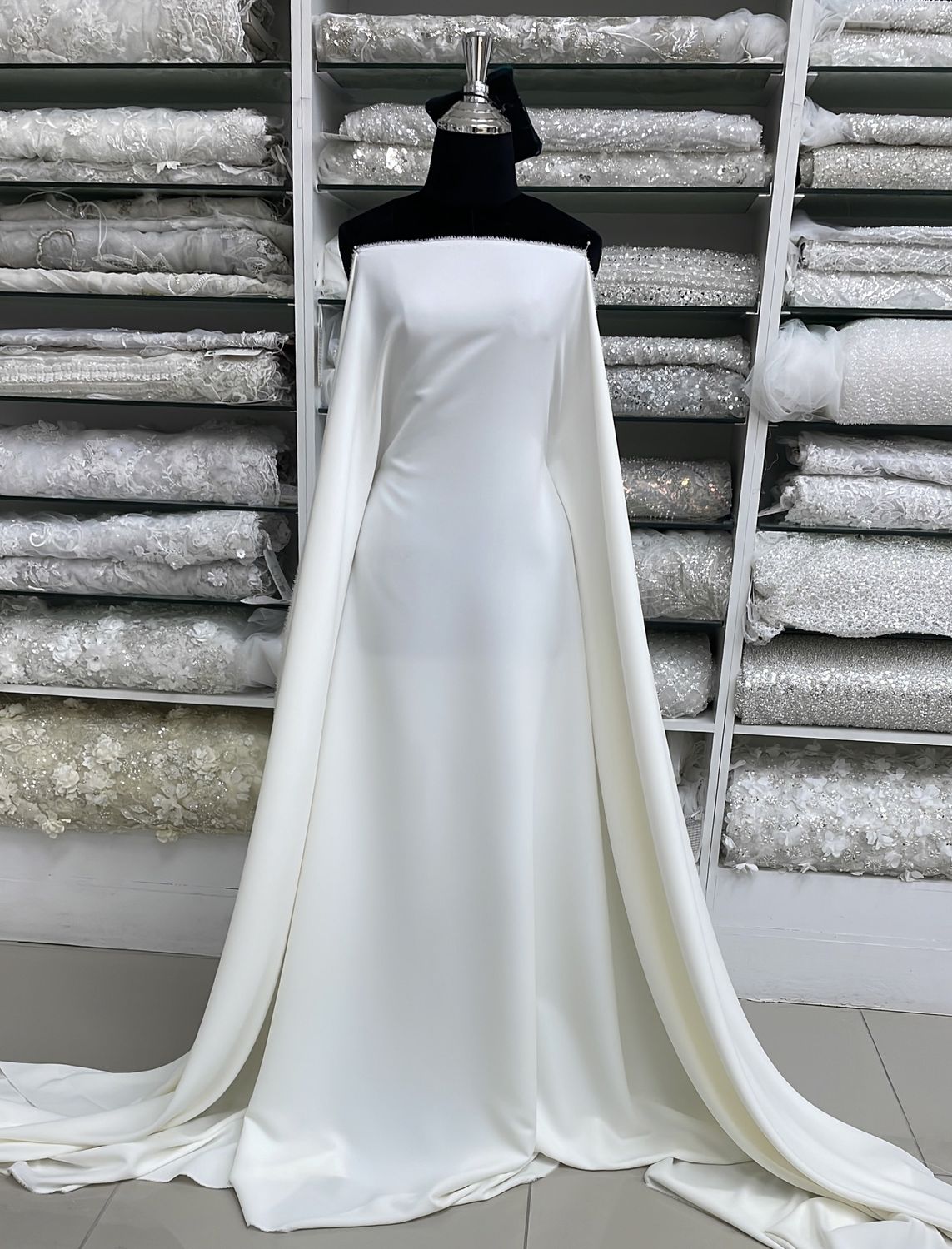 [ 24916 ] Crepe Bellagio-4196-150-IVORY-I per Meter