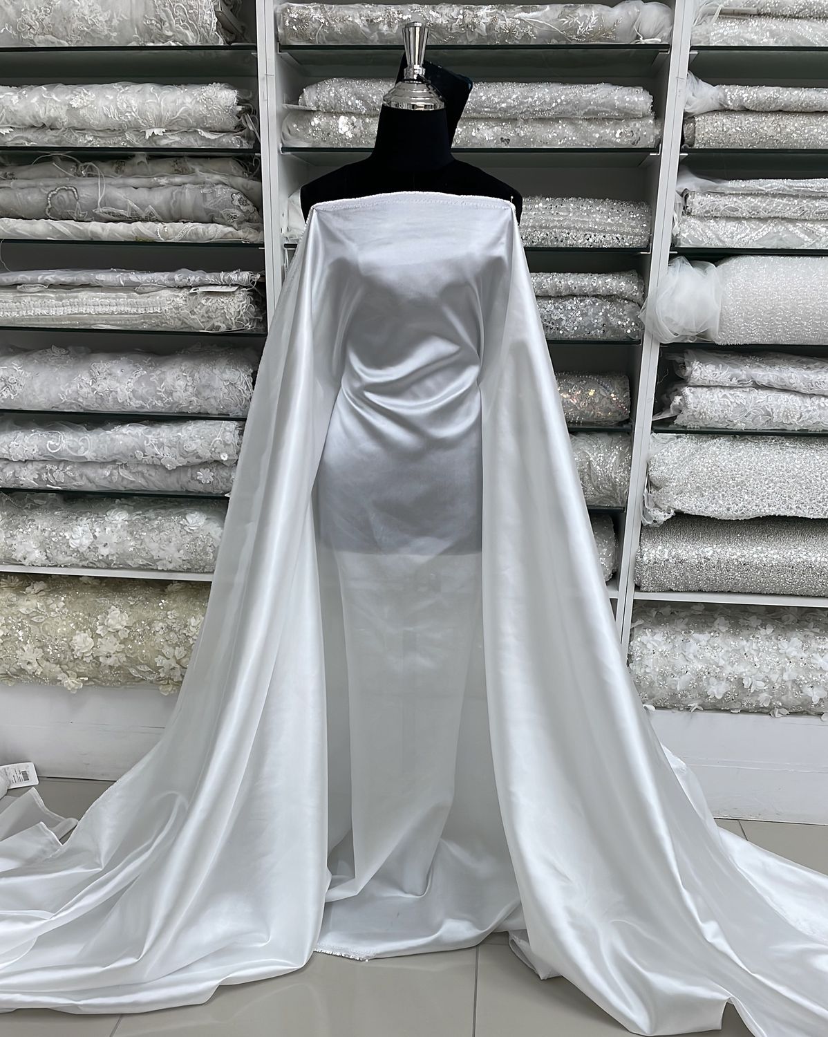 [ 24906 ] Organdy Taffeta-3366-150-SILK WHITE-RW2 per Meter