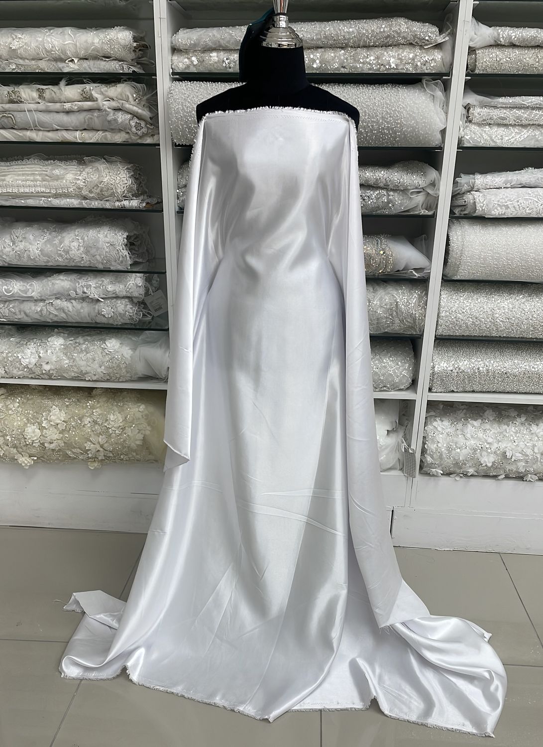 [ TS-GG-S15-264/2 ] Thai Silk - 150w - White per Meter
