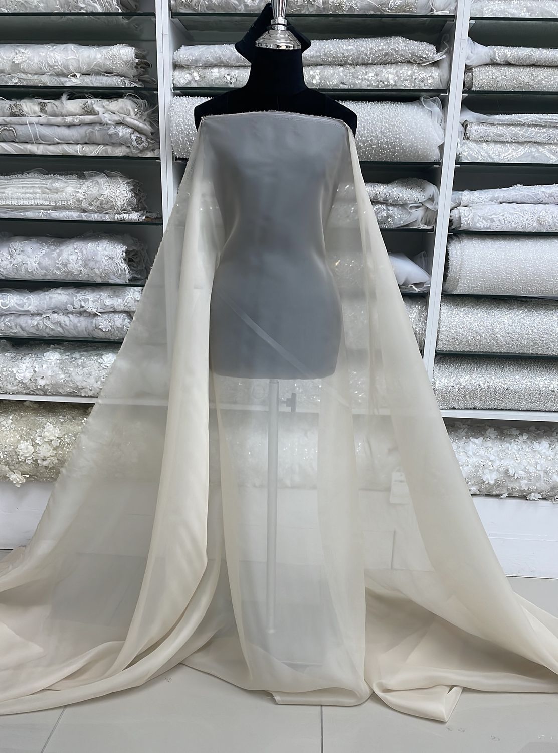 Matt Organza Korean-per m-150-20-Champagne