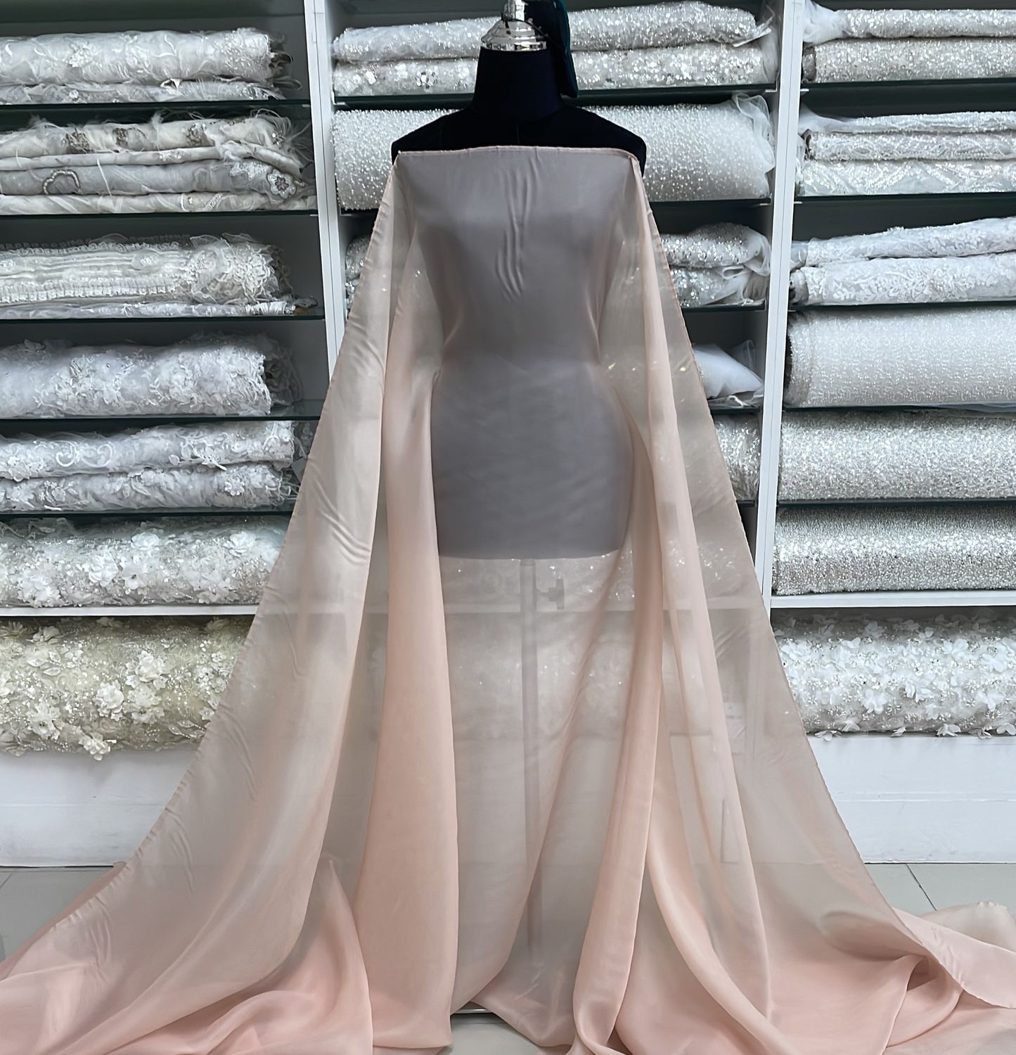 Matt Organza Korean-per m-150-27-Mink