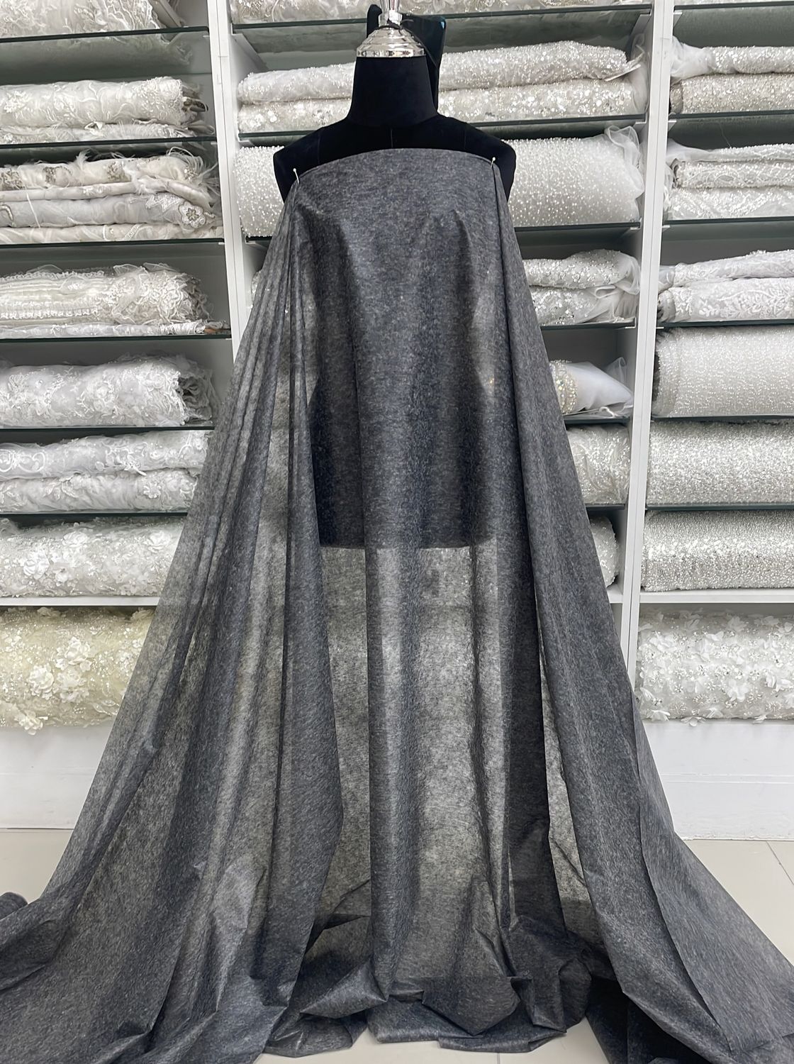 [ 19405 ] VileneMedWeightBlouse/Dress/150cm/35g/Charcoal per Meter