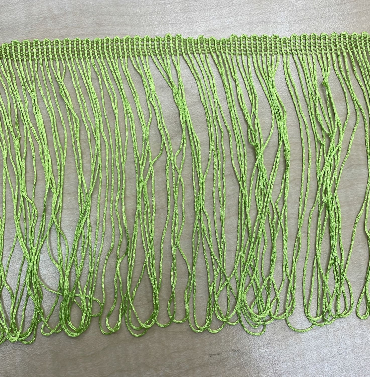 [ FR-AF-515C-14 ] FRINGE 15CM - NEON GREEN per Meter