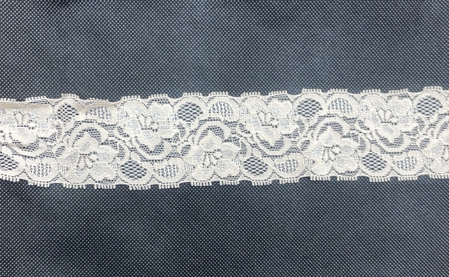 [ LACS-AF-515E-30 ] LACE STRETCH 5CM - FALLOW per Meter