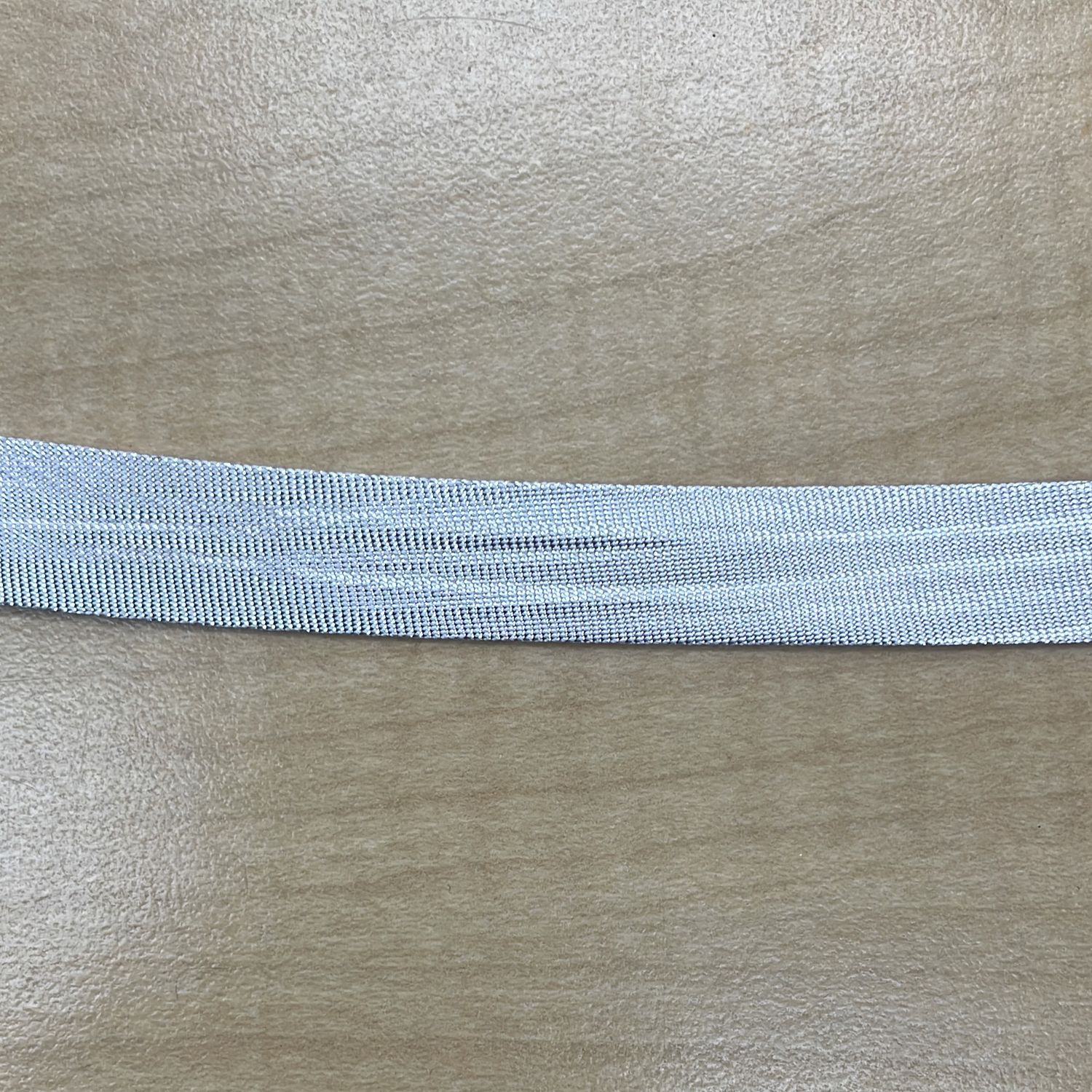 [ SBB-HTC15MM-117 ] Satin Binding15mm-SILVER per Meter