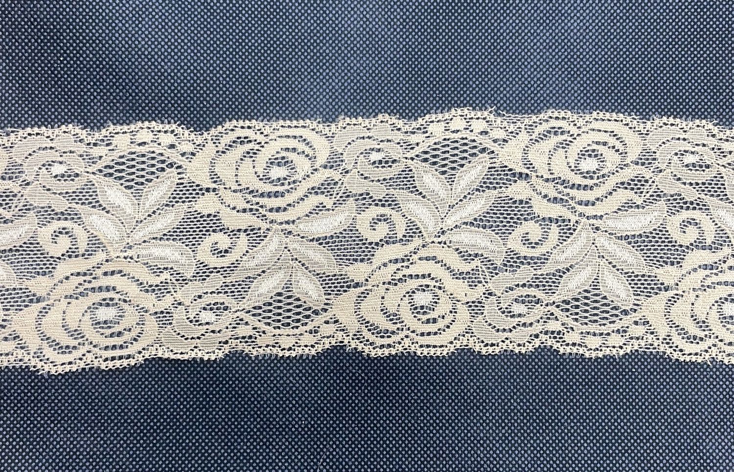 [ LACS-AF-515D-7 ] LaceStretch 8cm-DARK BEIGE per Meter
