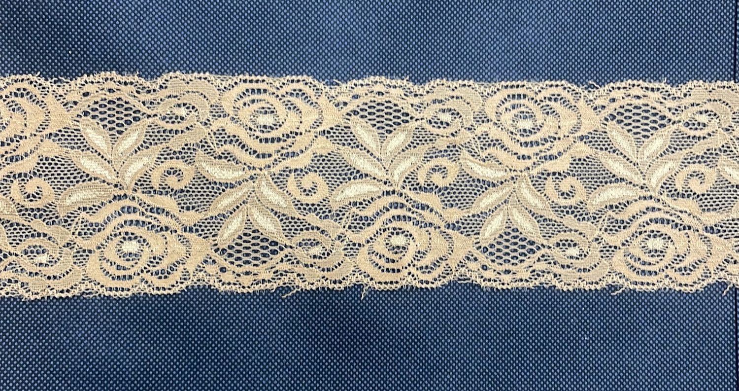 [ LACS-AF-515D-5 ] LaceStretch 8cm-TAN per Meter