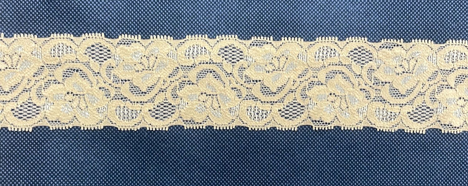 [ LACS-AF-515E-4 ] LACE STRETCH 5CM - COPPER per Meter