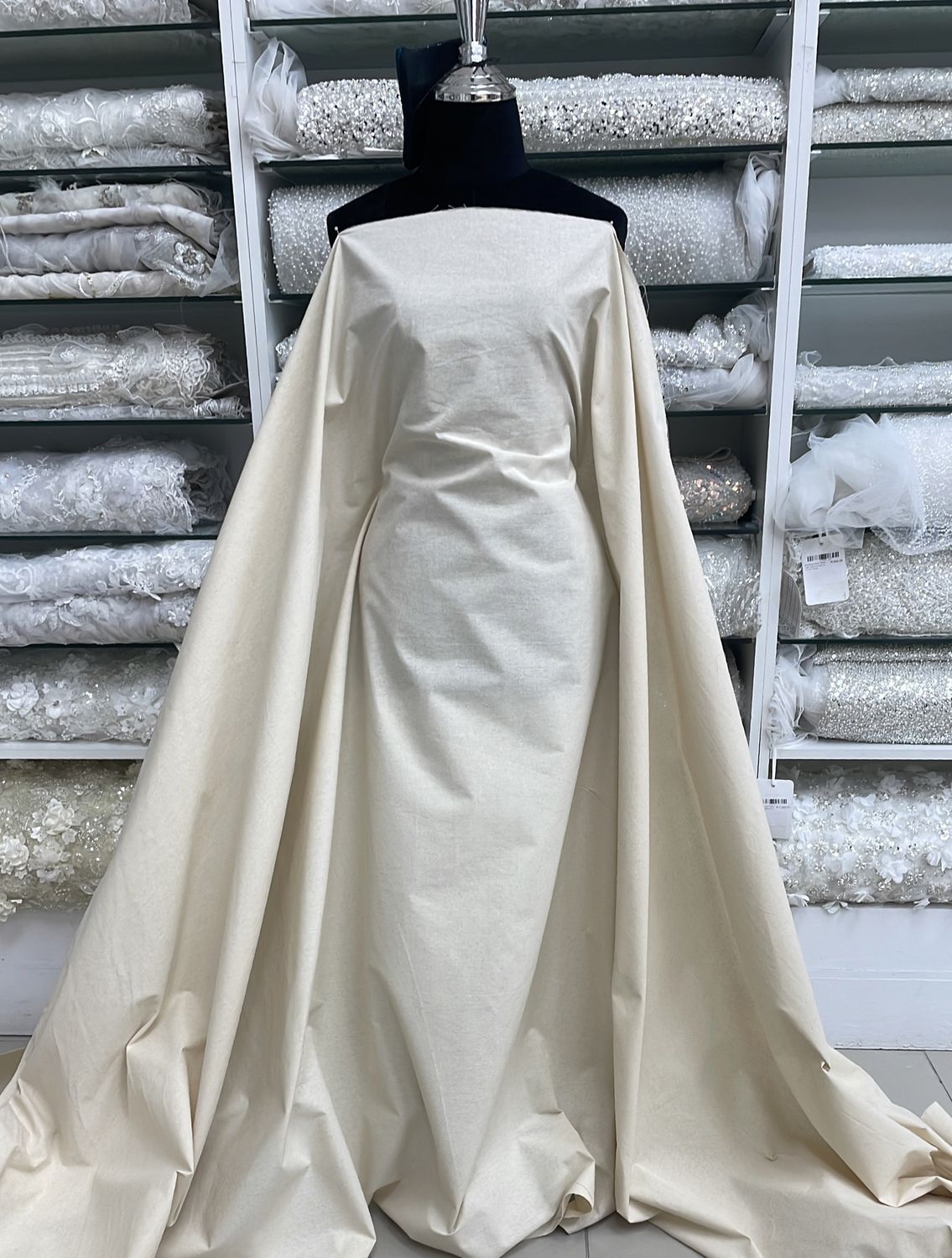Wedding Dress Fabric [ 25293 ] CALICO Cotton - 145cm - 01 -Natural per Meter