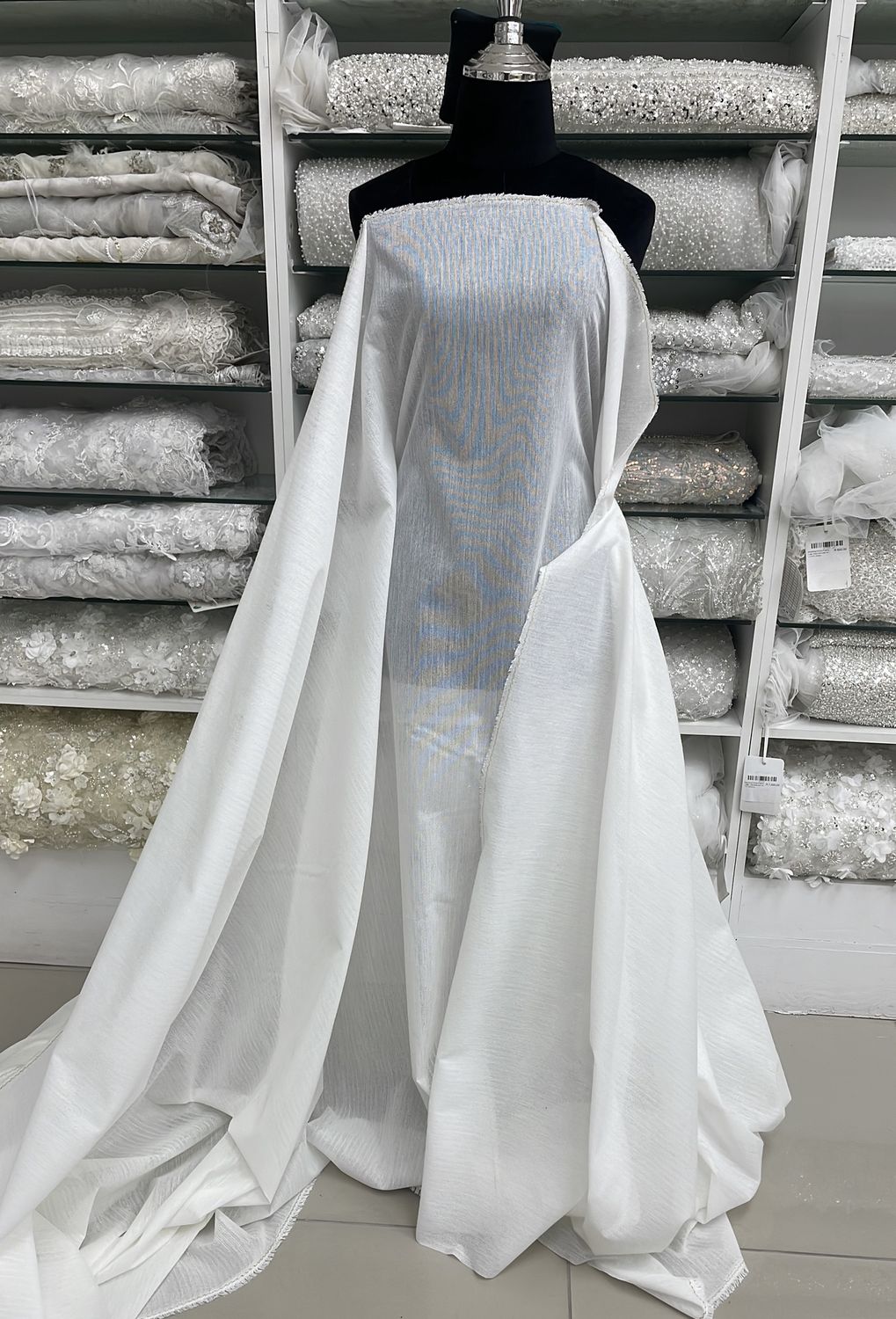 [ 25244 ] FUSING COAT-FRENCH-HTC-723-150cm-01-WHITE per Meter