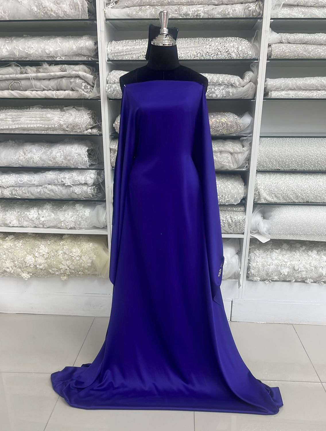 [ SVM-RO-15004-36 ] Satin Valentine Matt 150-ELEC INDIGO per Meter